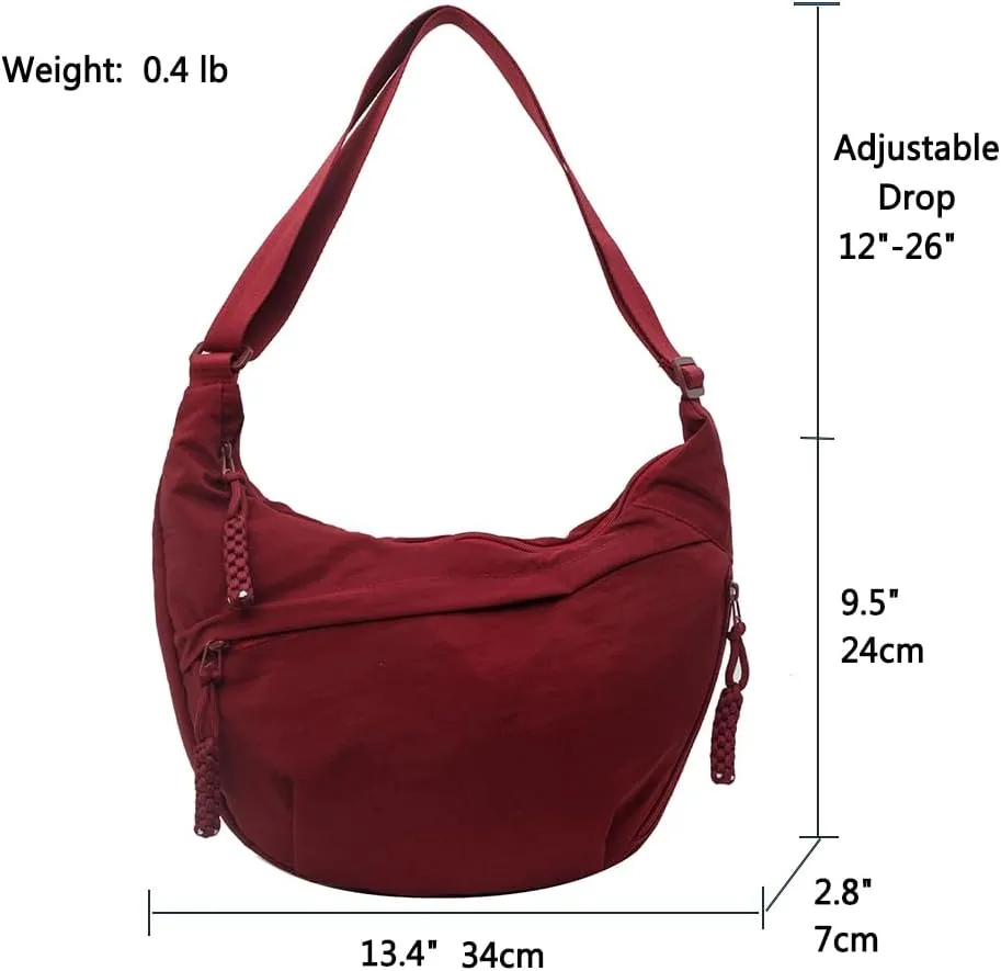Nylon Crossbody Bags for women Purse Handbags Shoulder Bags Travel Tote Messenger Bag Men Hobo Bags