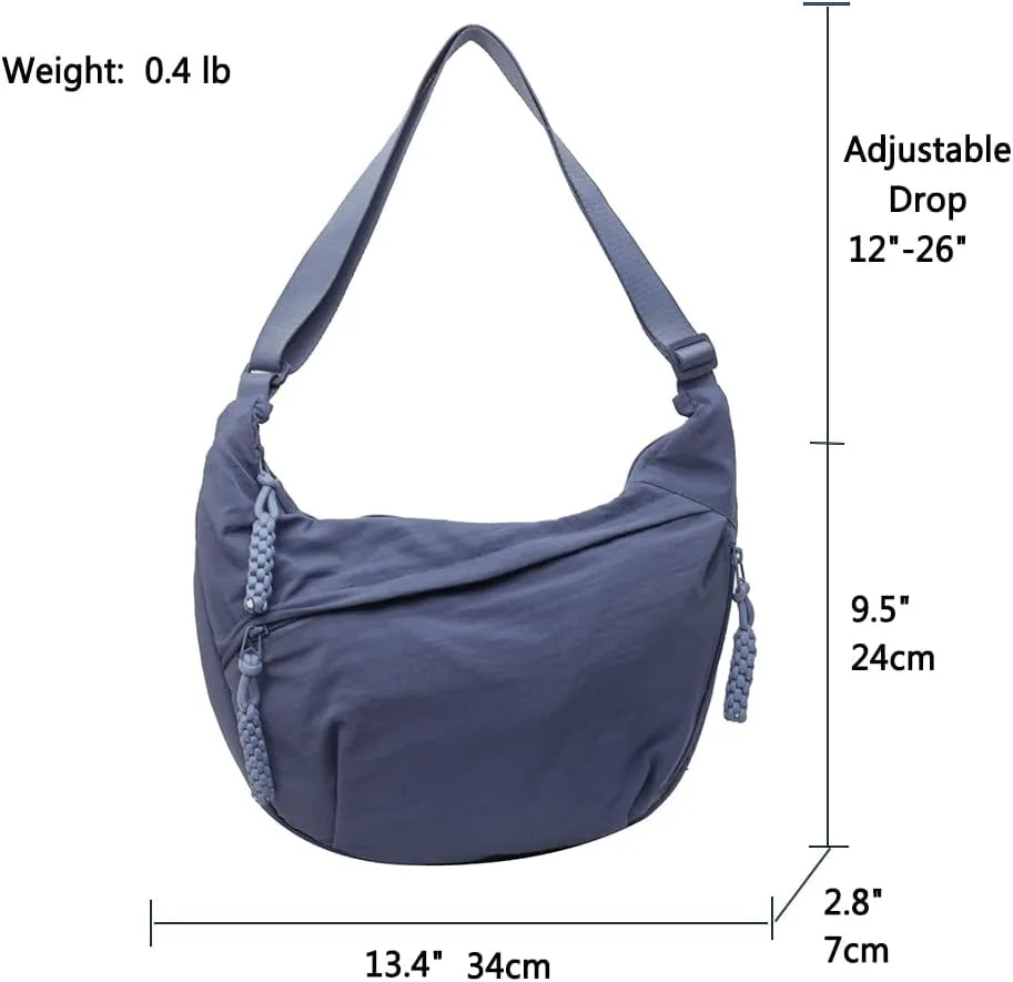 Nylon Crossbody Bags for women Purse Handbags Shoulder Bags Travel Tote Messenger Bag Men Hobo Bags