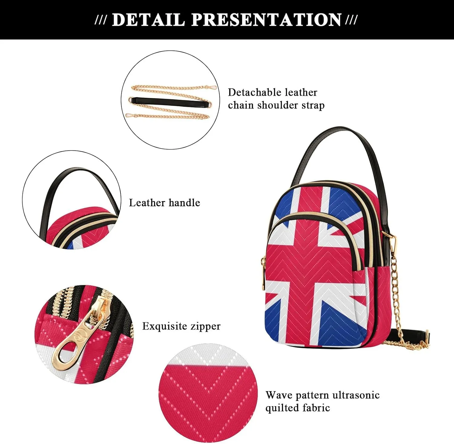 ODAWA Guinea Flag National Guinean Women Bags Crossbody Cell Phone Crossbody Bags for Women Small Sling Crossbody Bags