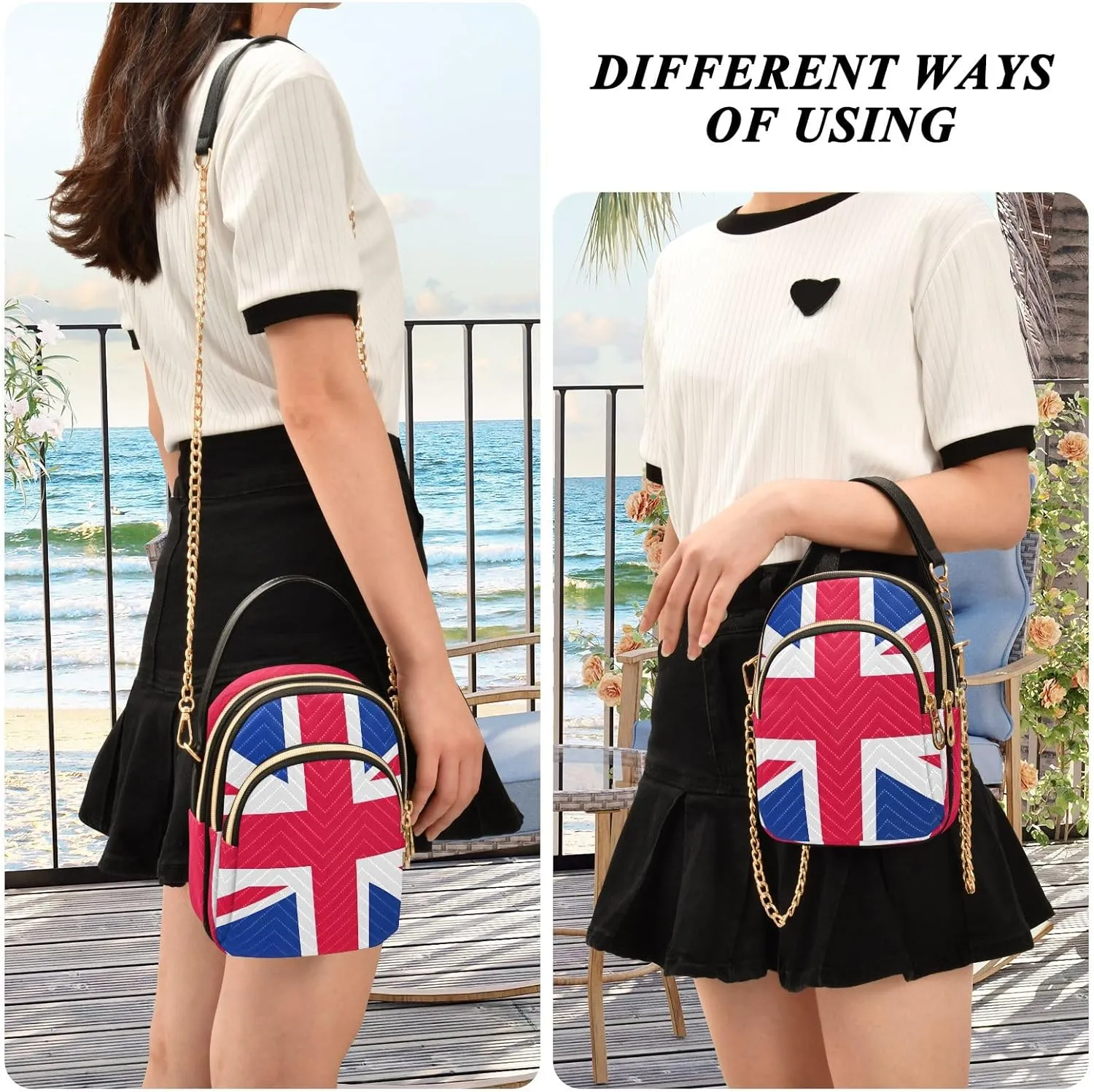 ODAWA Guinea Flag National Guinean Women Bags Crossbody Cell Phone Crossbody Bags for Women Small Sling Crossbody Bags