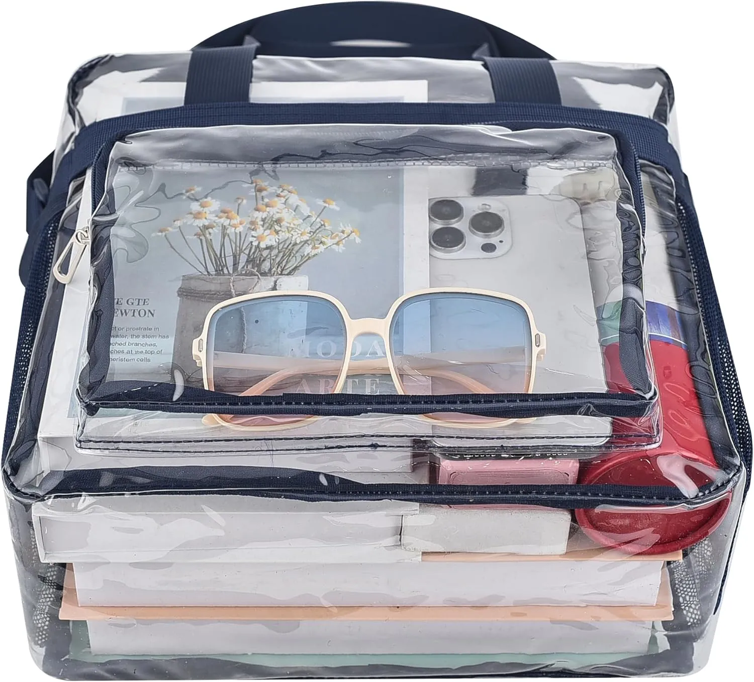 Oraben Clear Tote Bag Clear Bag Stadium Approved 12x6x12 Stadium Bag for Work, Sports Games,Gym