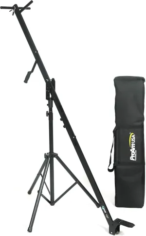 Orion DVC210 DSLR Video Camera Jib Crane Tilt Stand and Bag Bundle - Aircraft Aluminum Camera Crane - Extendable Filmmaking Camera Stand with Top Mounting Bracket - 8 ft