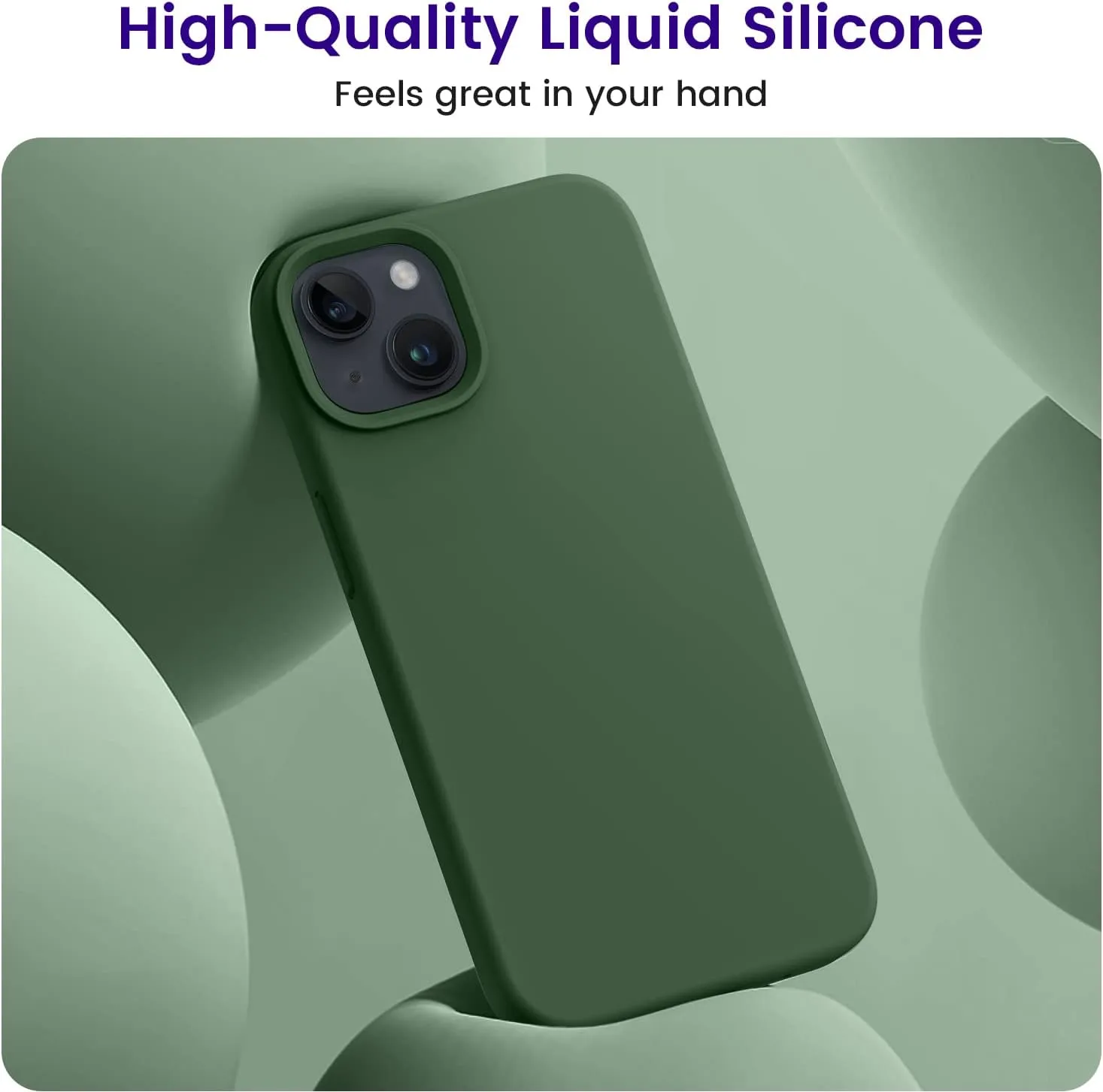 OTOFLY Designed for iPhone 13 Case, Silicone Shockproof Slim Thin Phone Case for iPhone 13 6.1 inch Clover