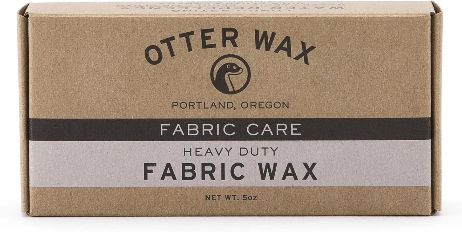 Otter Wax Fabric Wax Bar | Large Bar | Durable Rain Protection | Made in the USA | Waterproof Canvas, Shoes, Hats, Jacket, Bags, Outdoor Gear, Clothing | All-Natural & Effective Beeswax Waterproofer
