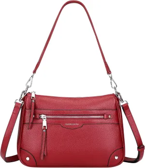 Over Earth Leather Crossbody Bags for Women Small Hobo Purses Ladies Shoulder Bag