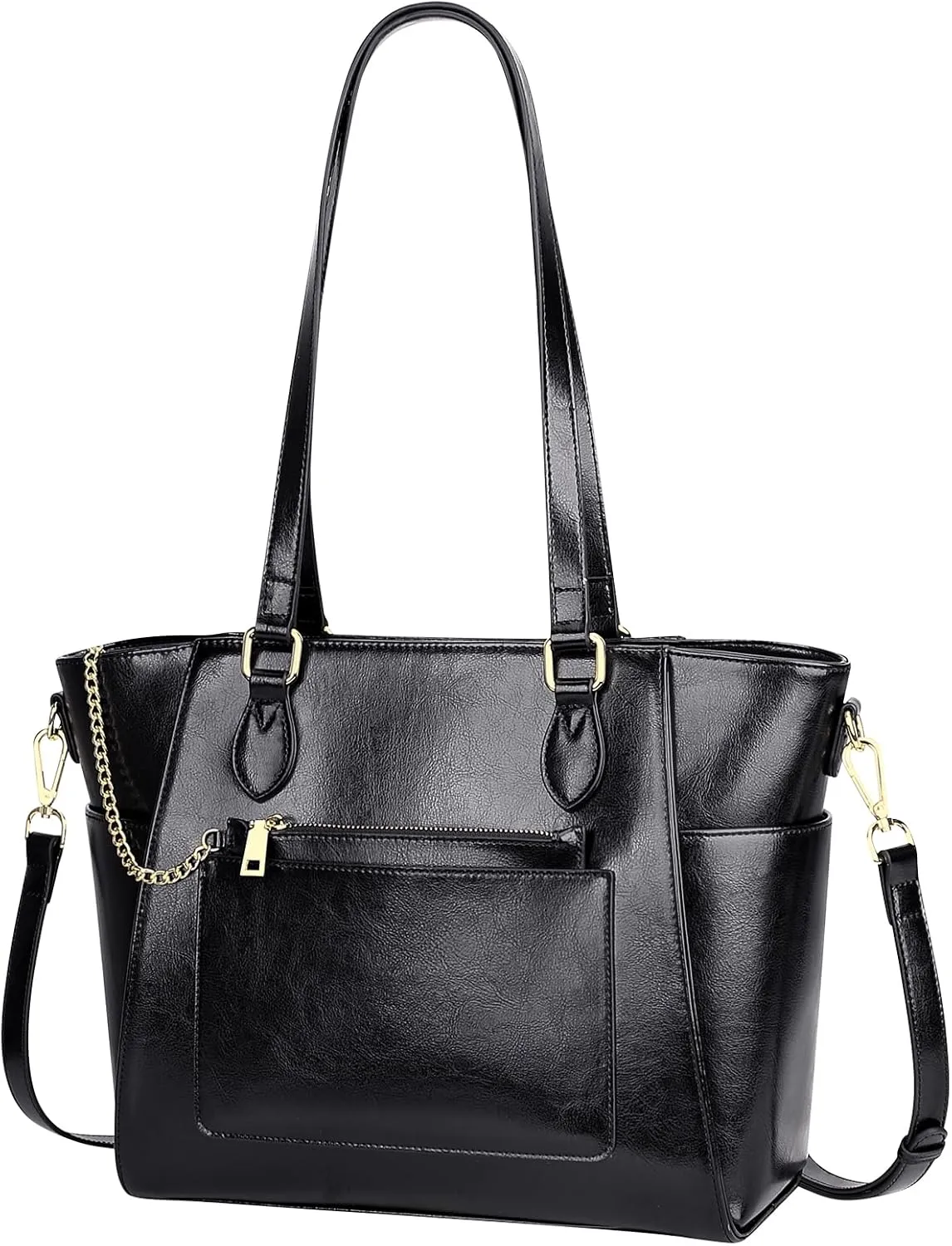 Over Earth Leather Tote Bags for Women Ladies Fashion Shoulder Bag Handbag and Purse