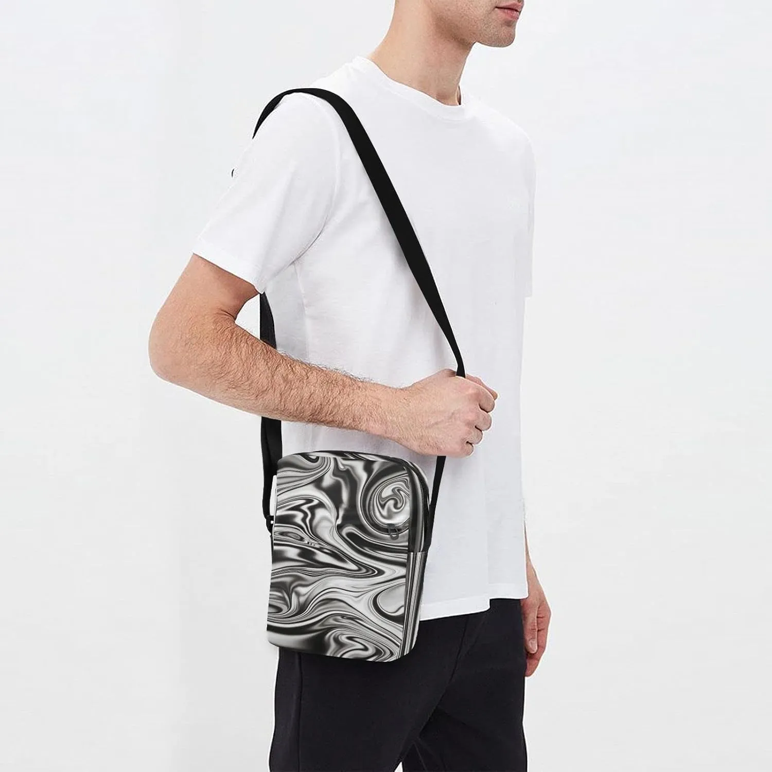 Oyihfvs Messenger Bag, Men's Crossbody Bag, Women's Crossbody Bag with Adjustable Strap
