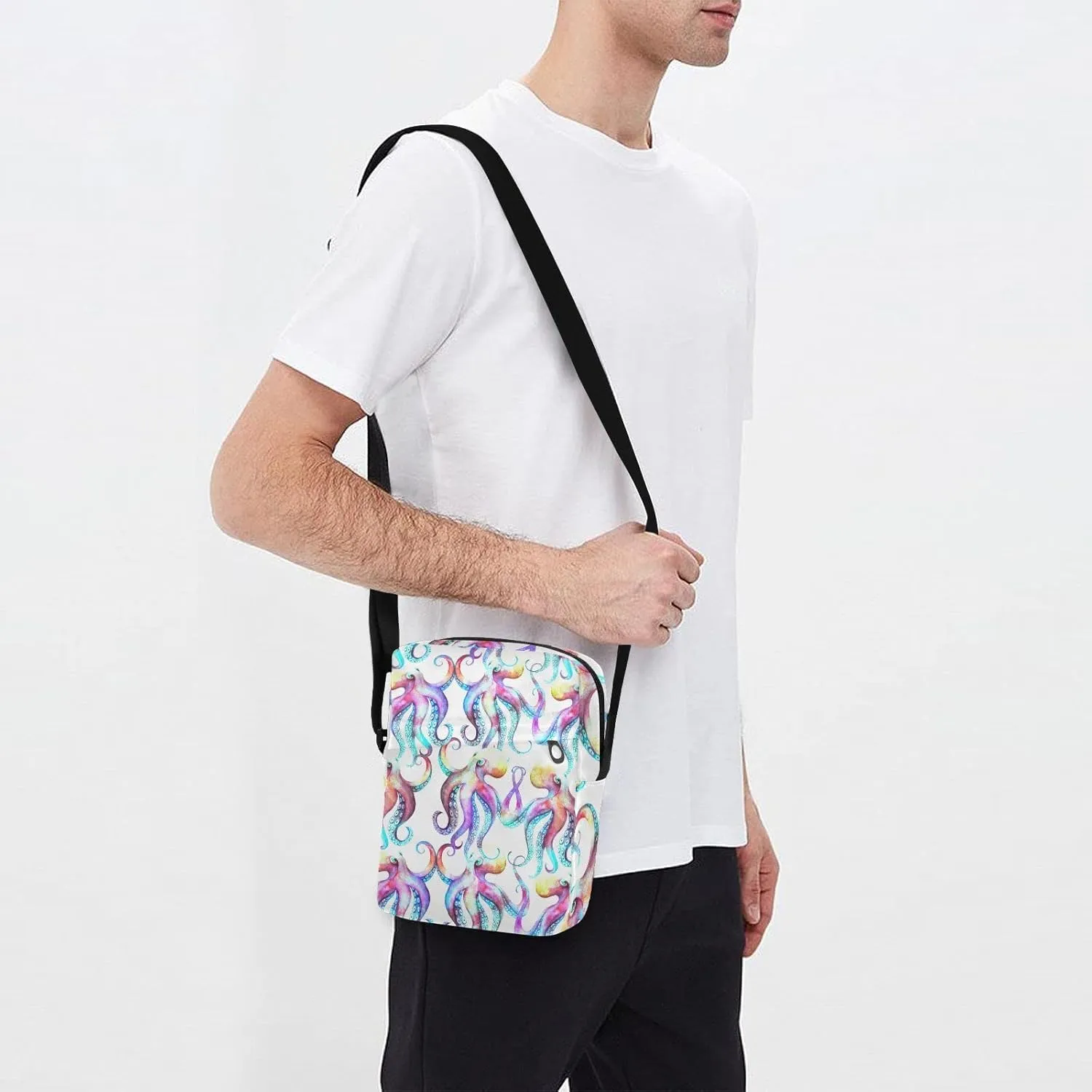 Oyihfvs Messenger Bag, Men's Crossbody Bag, Women's Crossbody Bag with Adjustable Strap