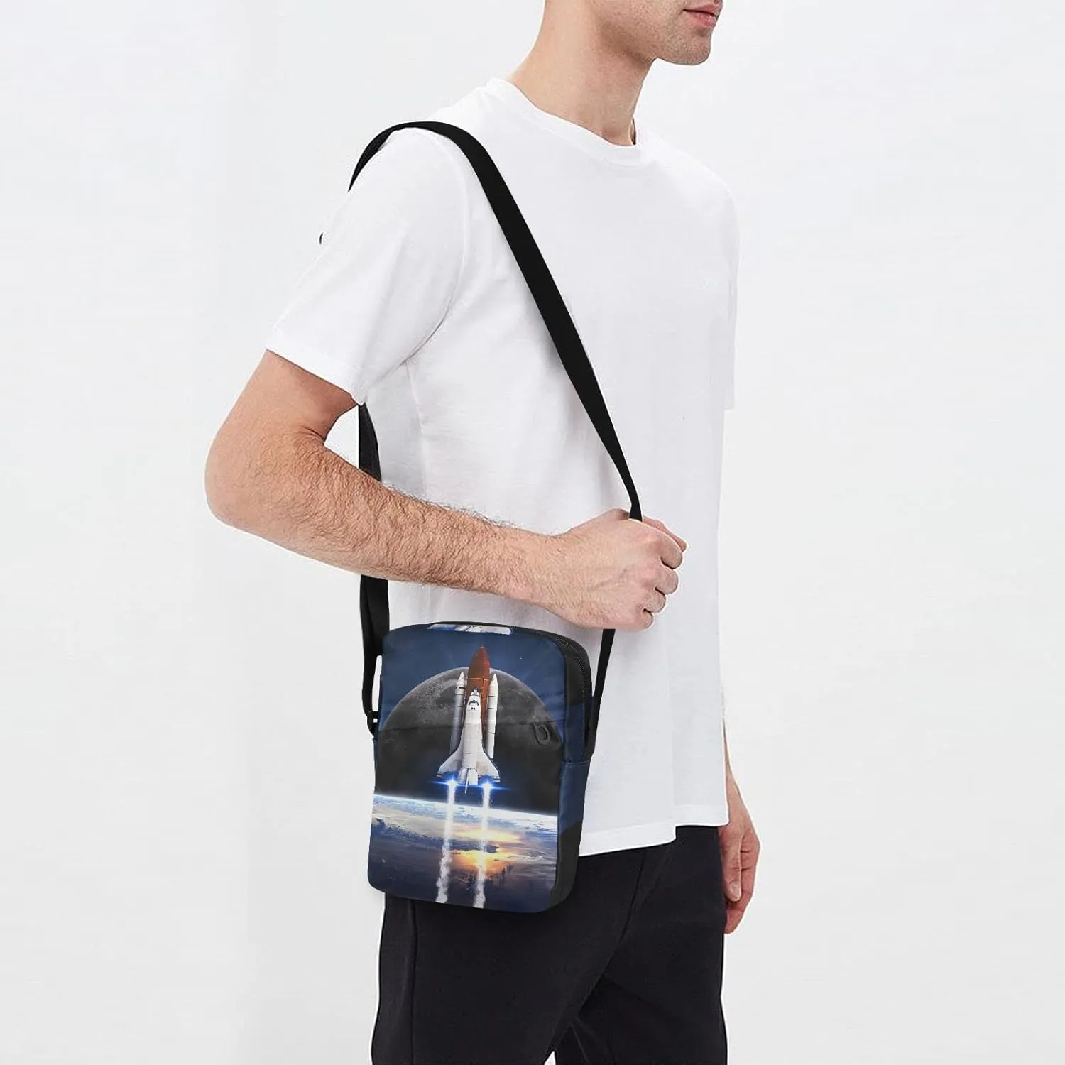 Oyihfvs Messenger Bag, Men's Crossbody Bag, Women's Crossbody Bag with Adjustable Strap