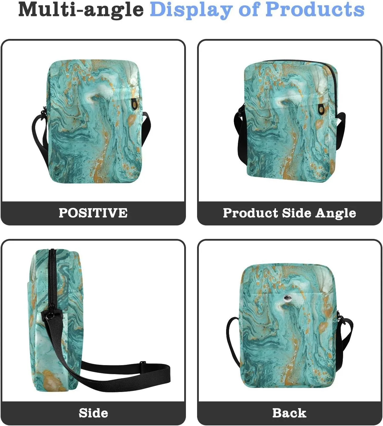 Oyihfvs Messenger Bag, Men's Crossbody Bag, Women's Crossbody Bag with Adjustable Strap