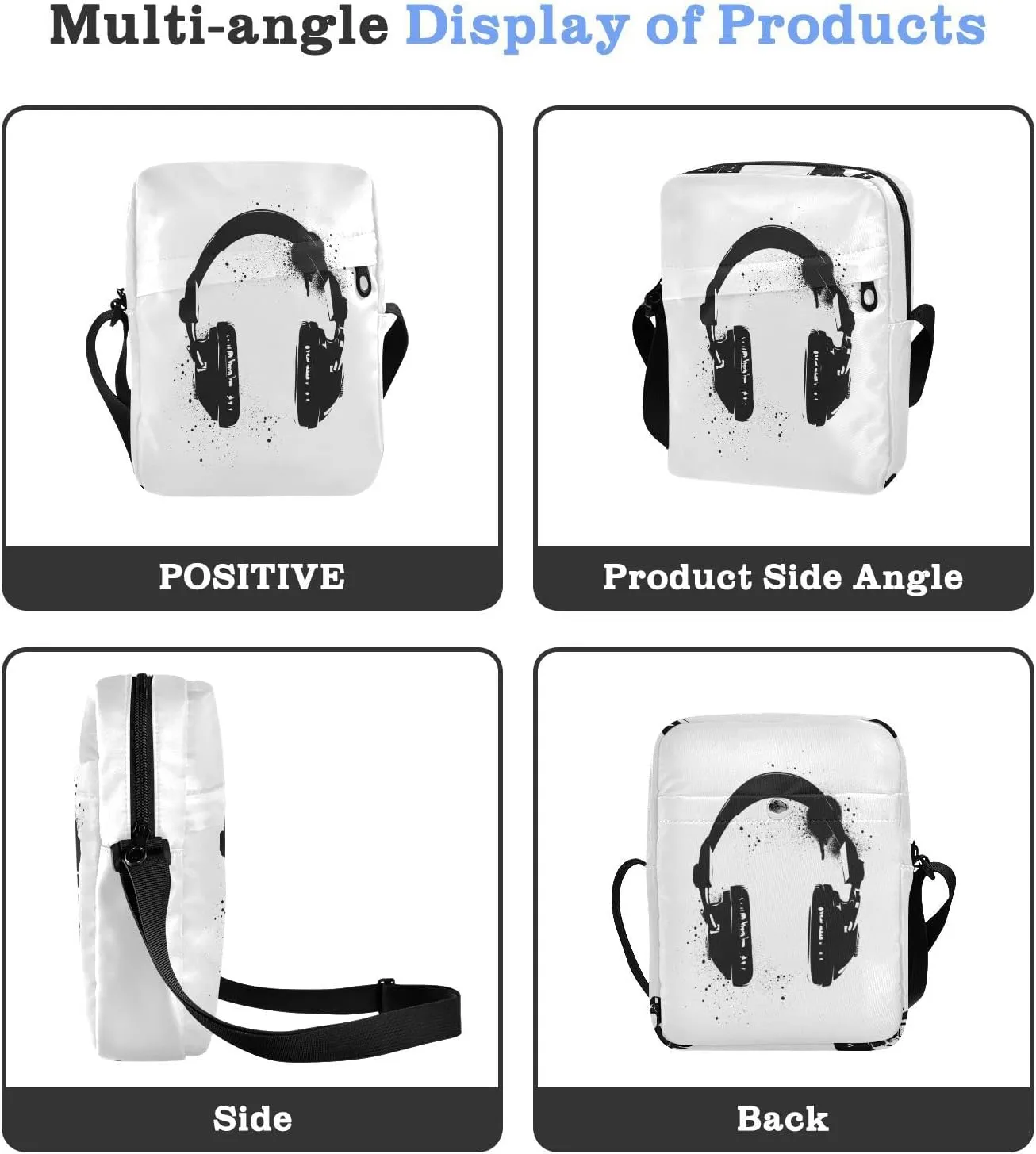 Oyihfvs Messenger Bag, Men's Crossbody Bag, Women's Crossbody Bag with Adjustable Strap
