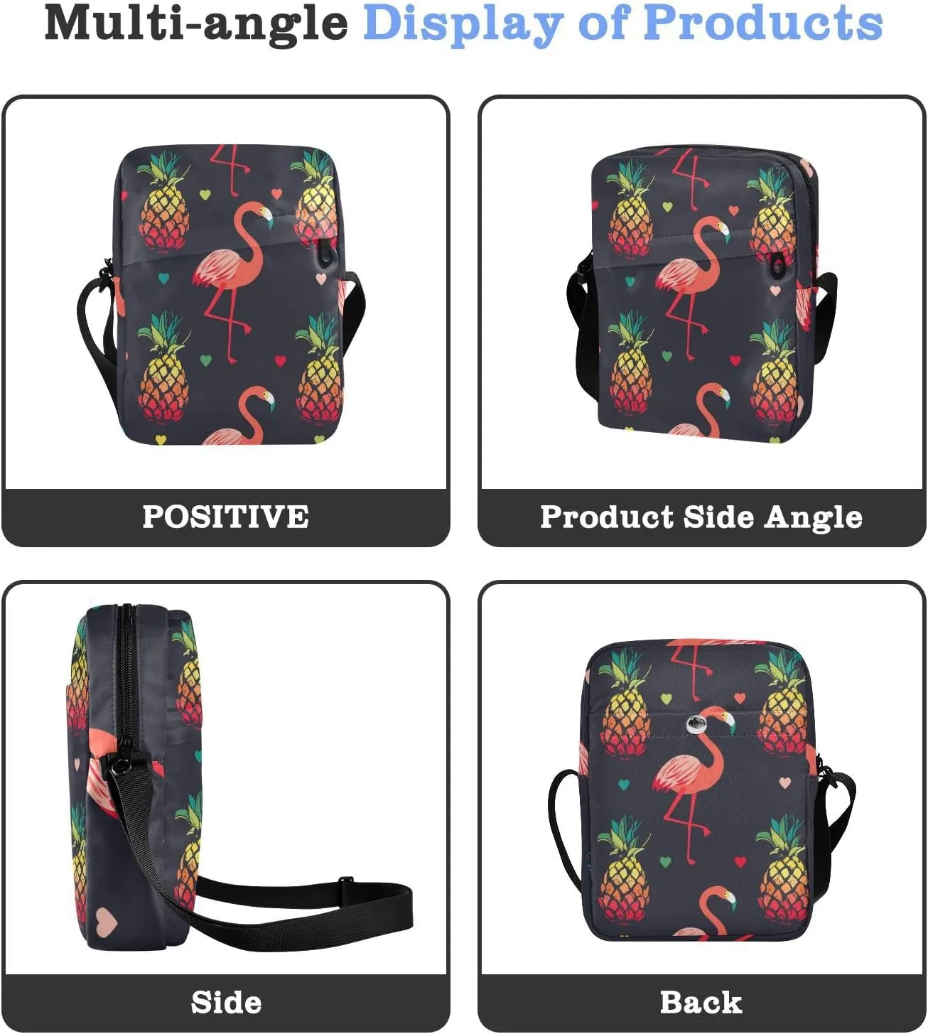 Oyihfvs Messenger Bag, Men's Crossbody Bag, Women's Crossbody Bag with Adjustable Strap