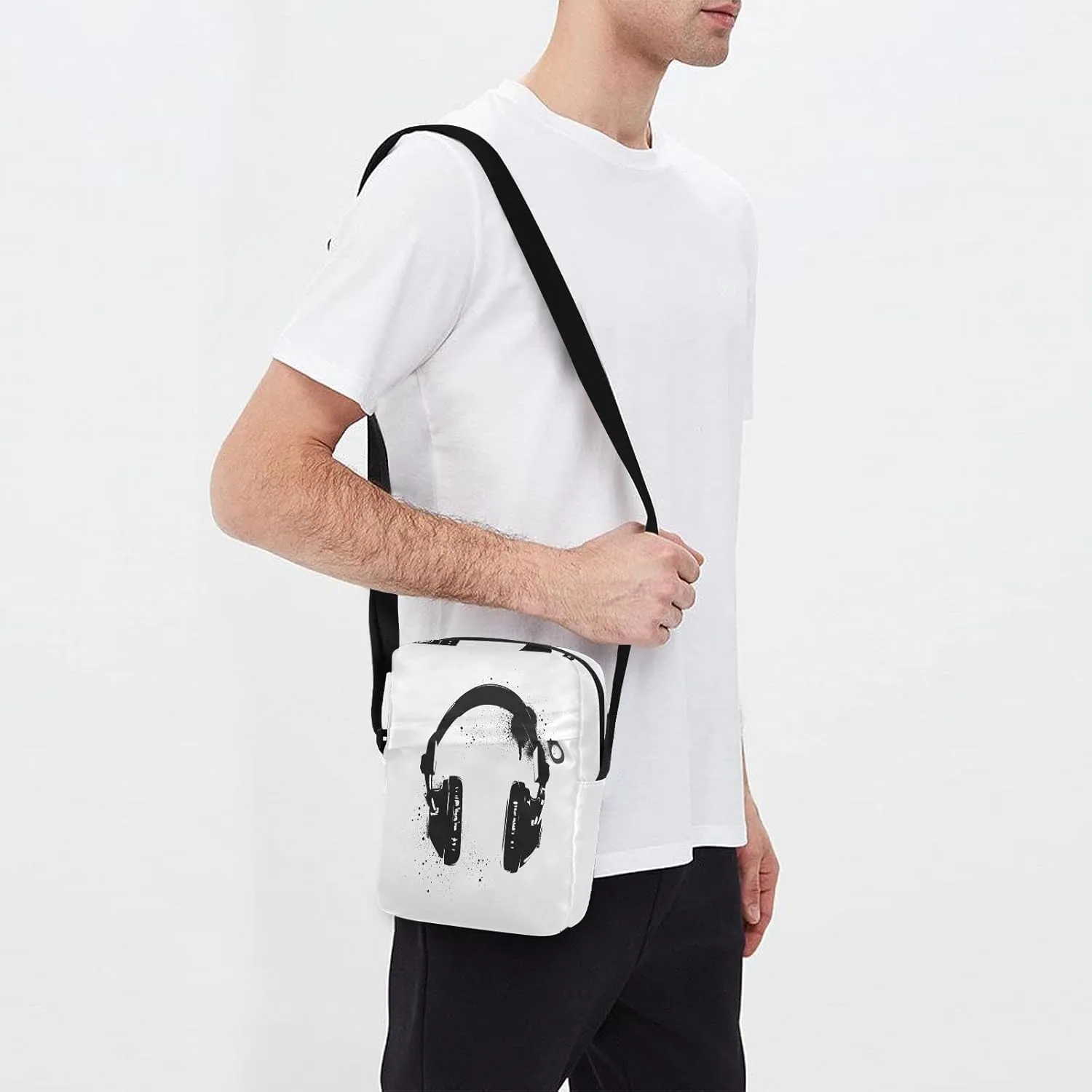 Oyihfvs Messenger Bag, Men's Crossbody Bag, Women's Crossbody Bag with Adjustable Strap
