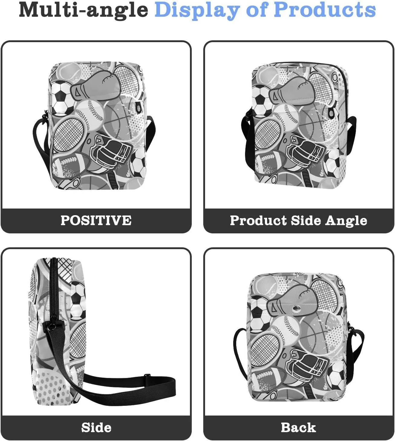 Oyihfvs Messenger Bag, Men's Crossbody Bag, Women's Crossbody Bag with Adjustable Strap
