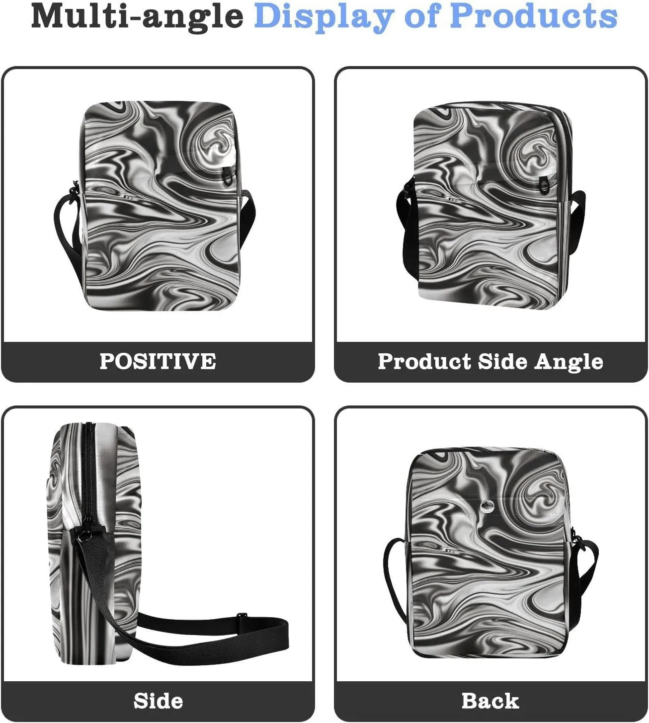 Oyihfvs Messenger Bag, Men's Crossbody Bag, Women's Crossbody Bag with Adjustable Strap