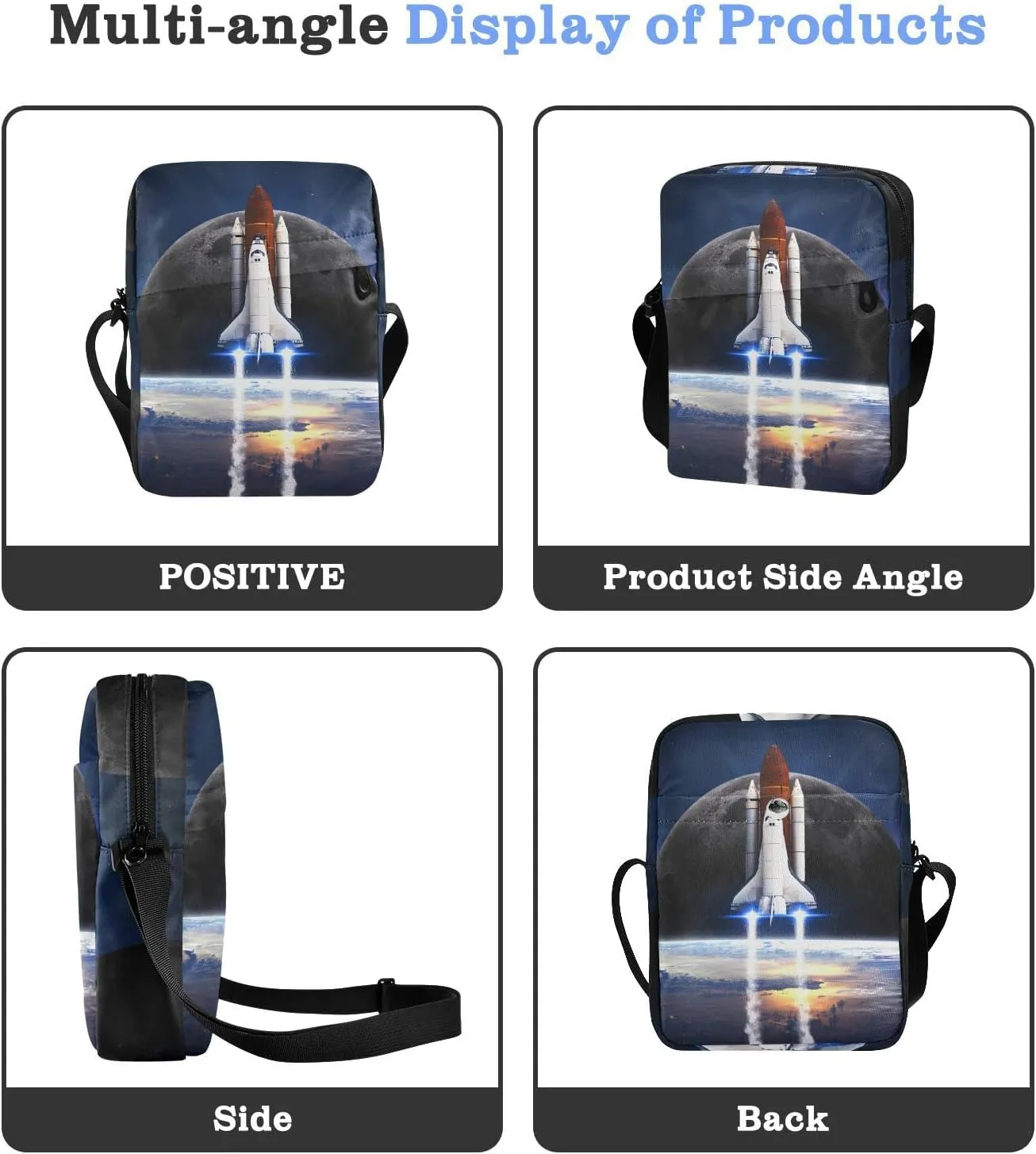 Oyihfvs Messenger Bag, Men's Crossbody Bag, Women's Crossbody Bag with Adjustable Strap