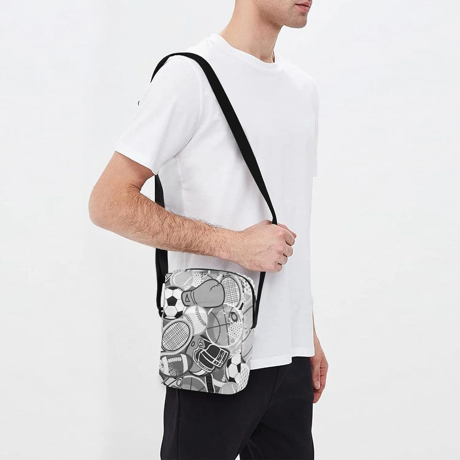 Oyihfvs Messenger Bag, Men's Crossbody Bag, Women's Crossbody Bag with Adjustable Strap