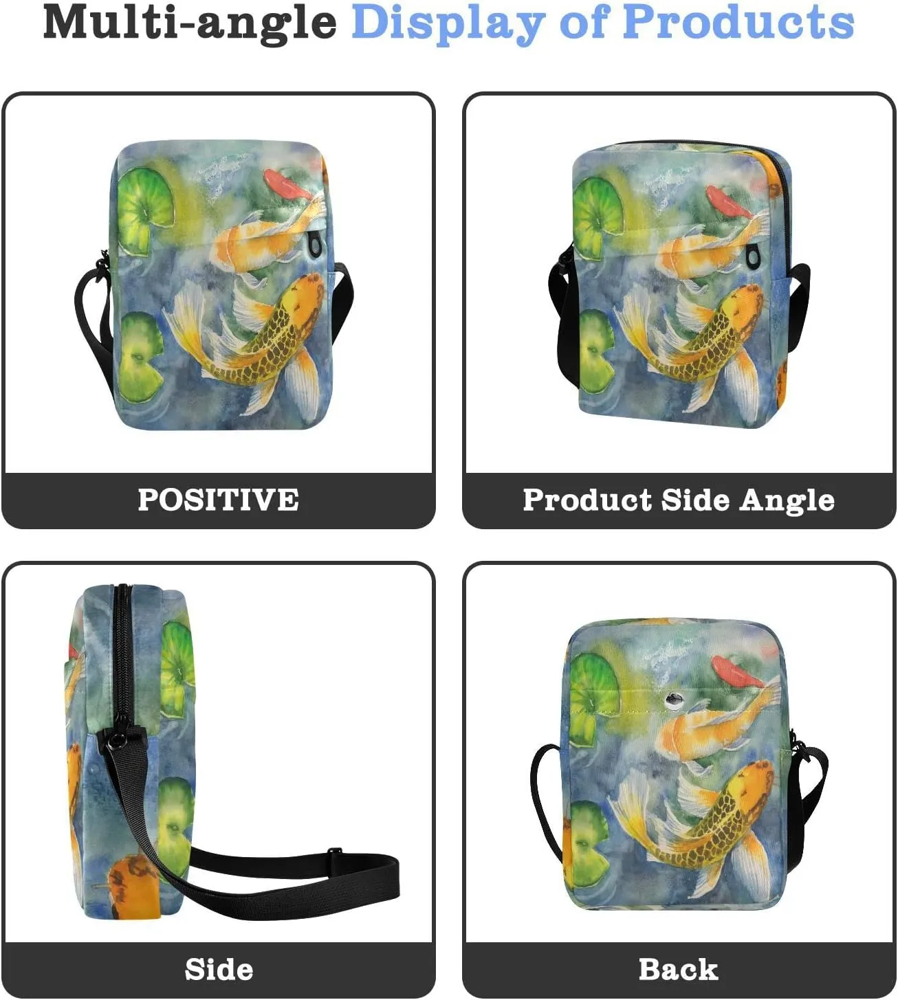 Oyihfvs Messenger Bag, Men's Crossbody Bag, Women's Crossbody Bag with Adjustable Strap