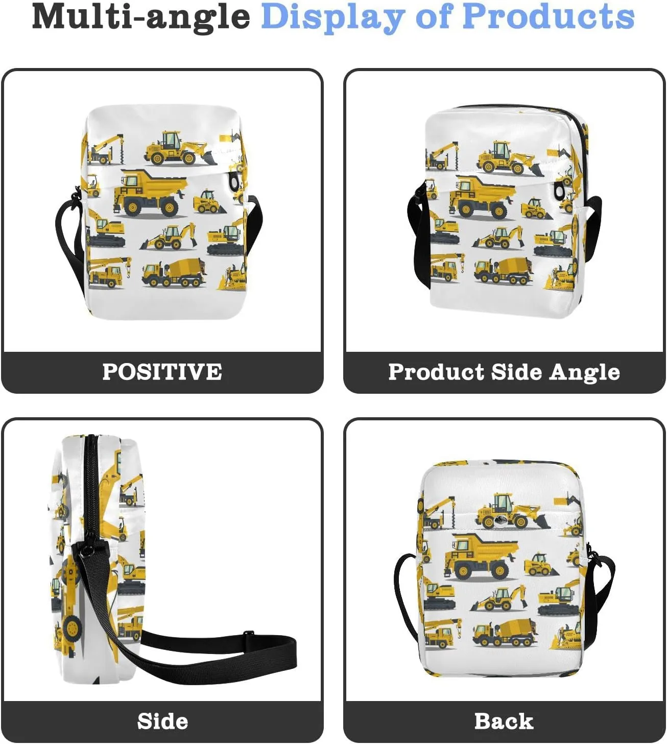 Oyihfvs Messenger Bag, Men's Crossbody Bag, Women's Crossbody Bag with Adjustable Strap