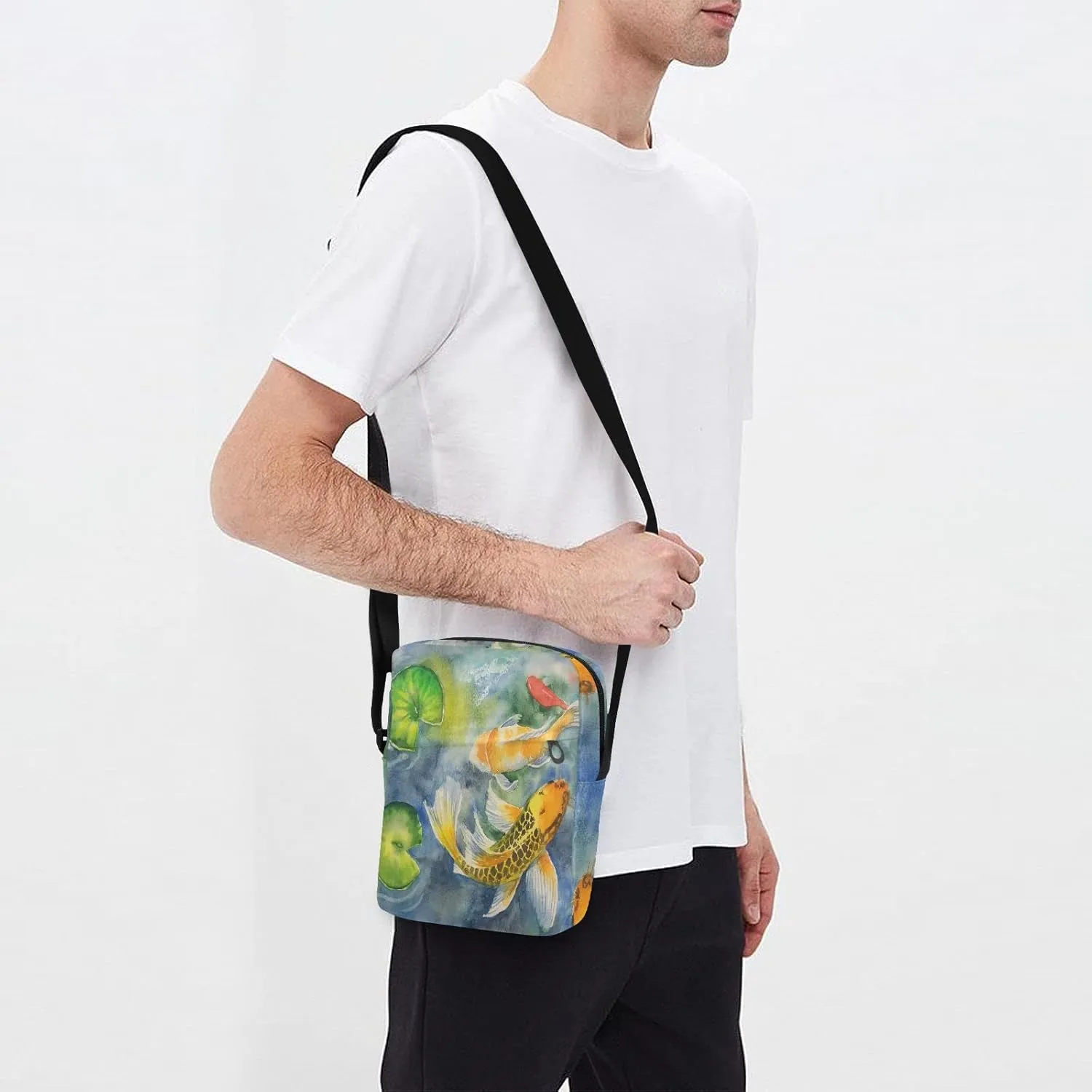 Oyihfvs Messenger Bag, Men's Crossbody Bag, Women's Crossbody Bag with Adjustable Strap