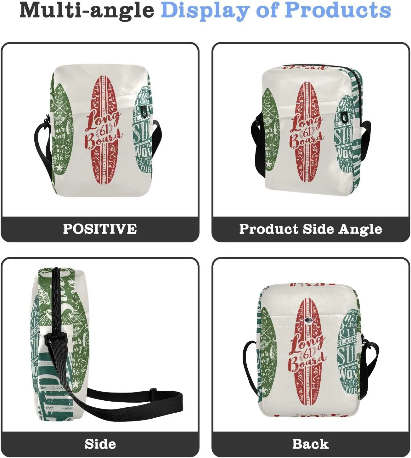 Oyihfvs Messenger Bag, Men's Crossbody Bag, Women's Crossbody Bag with Adjustable Strap