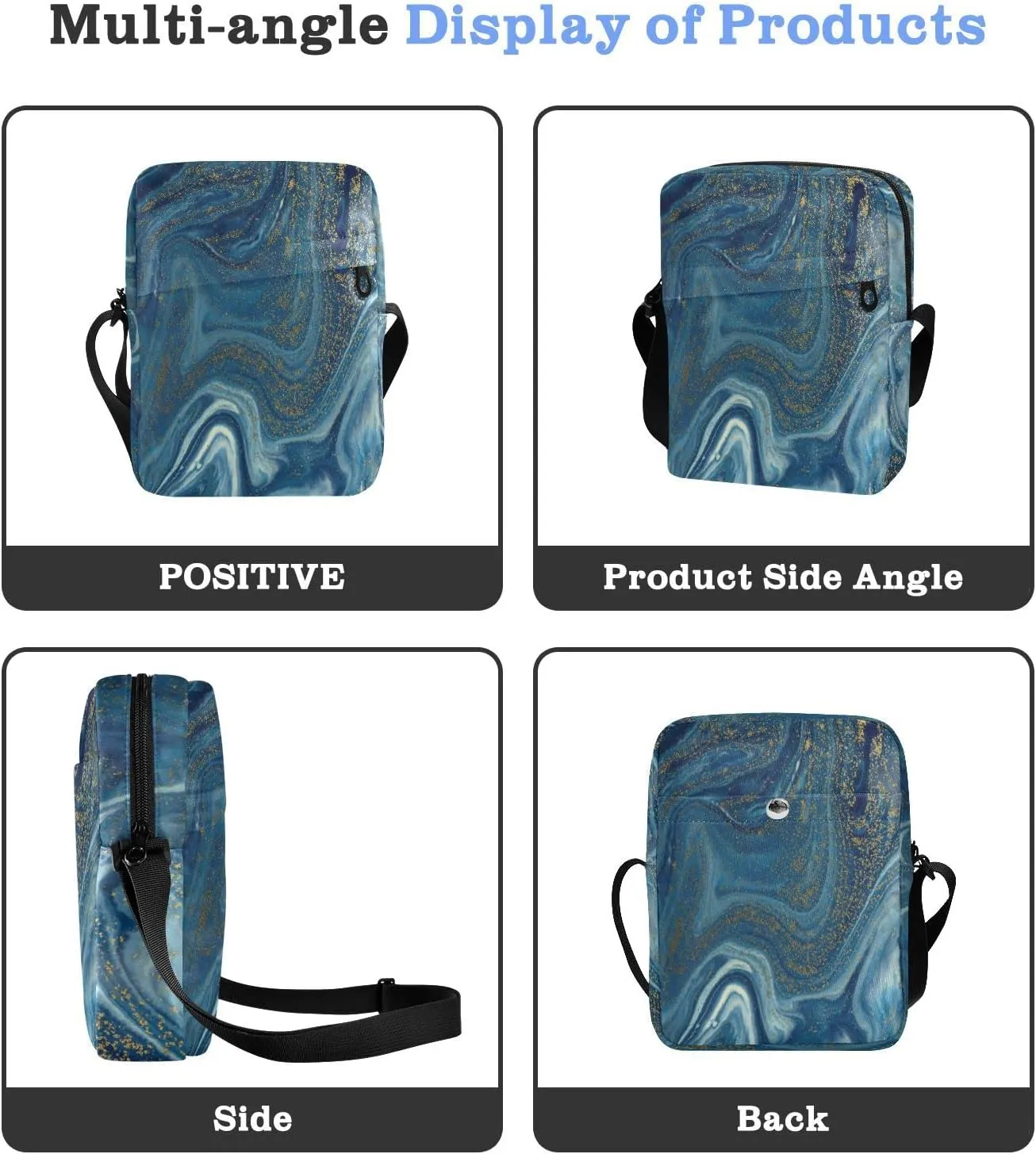 Oyihfvs Messenger Bag, Men's Crossbody Bag, Women's Crossbody Bag with Adjustable Strap