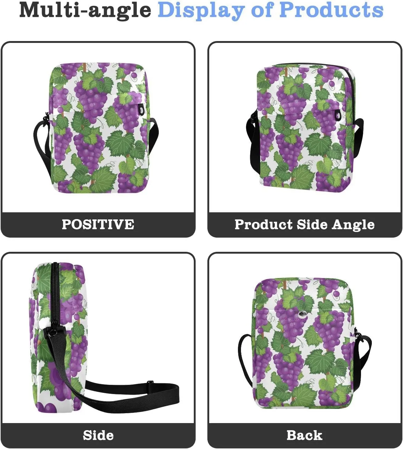 Oyihfvs Messenger Bag, Men's Crossbody Bag, Women's Crossbody Bag with Adjustable Strap