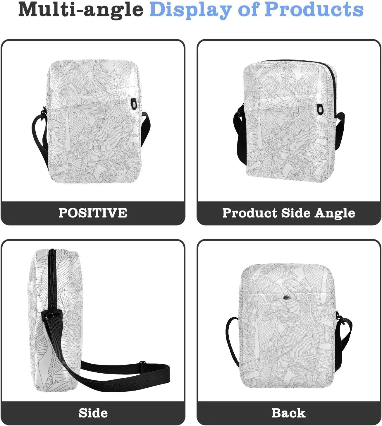 Oyihfvs Messenger Bag, Men's Crossbody Bag, Women's Crossbody Bag with Adjustable Strap