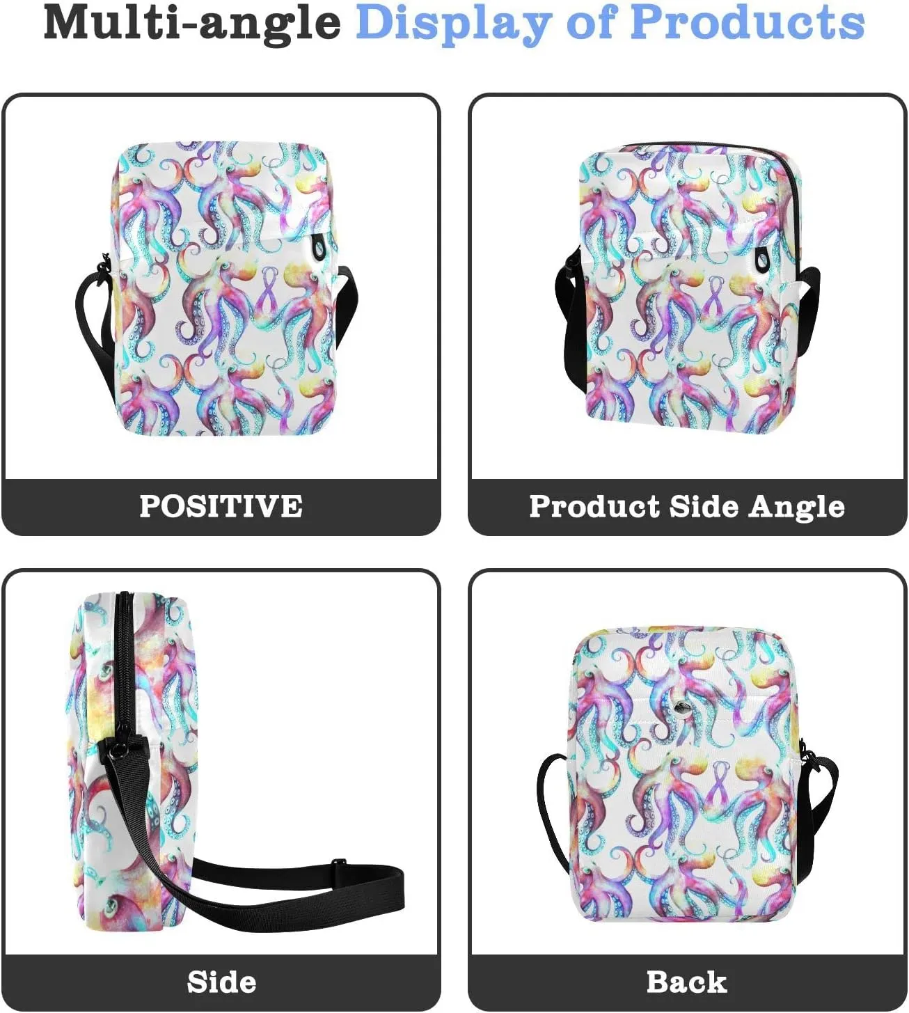 Oyihfvs Messenger Bag, Men's Crossbody Bag, Women's Crossbody Bag with Adjustable Strap