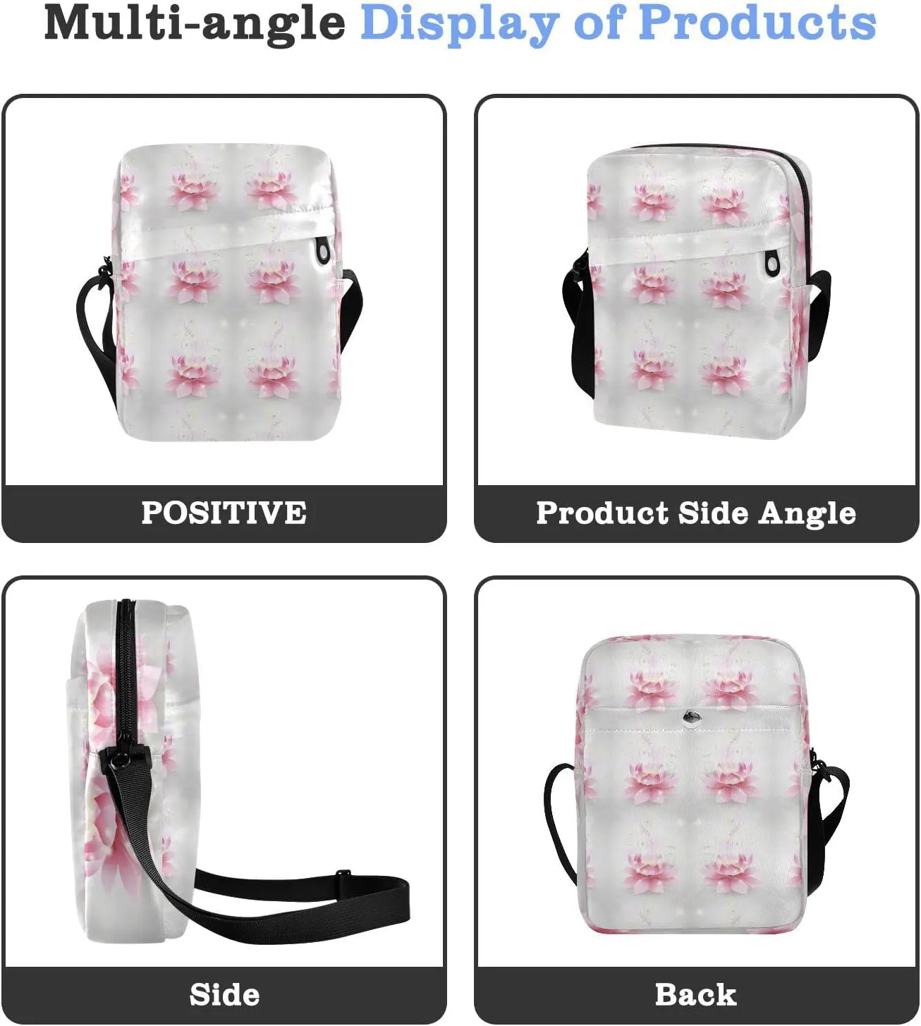 Oyihfvs Messenger Bag, Men's Crossbody Bag, Women's Crossbody Bag with Adjustable Strap