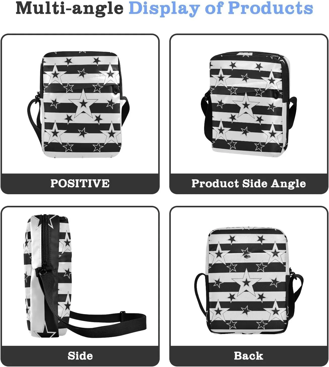 Oyihfvs Messenger Bag, Men's Crossbody Bag, Women's Crossbody Bag with Adjustable Strap