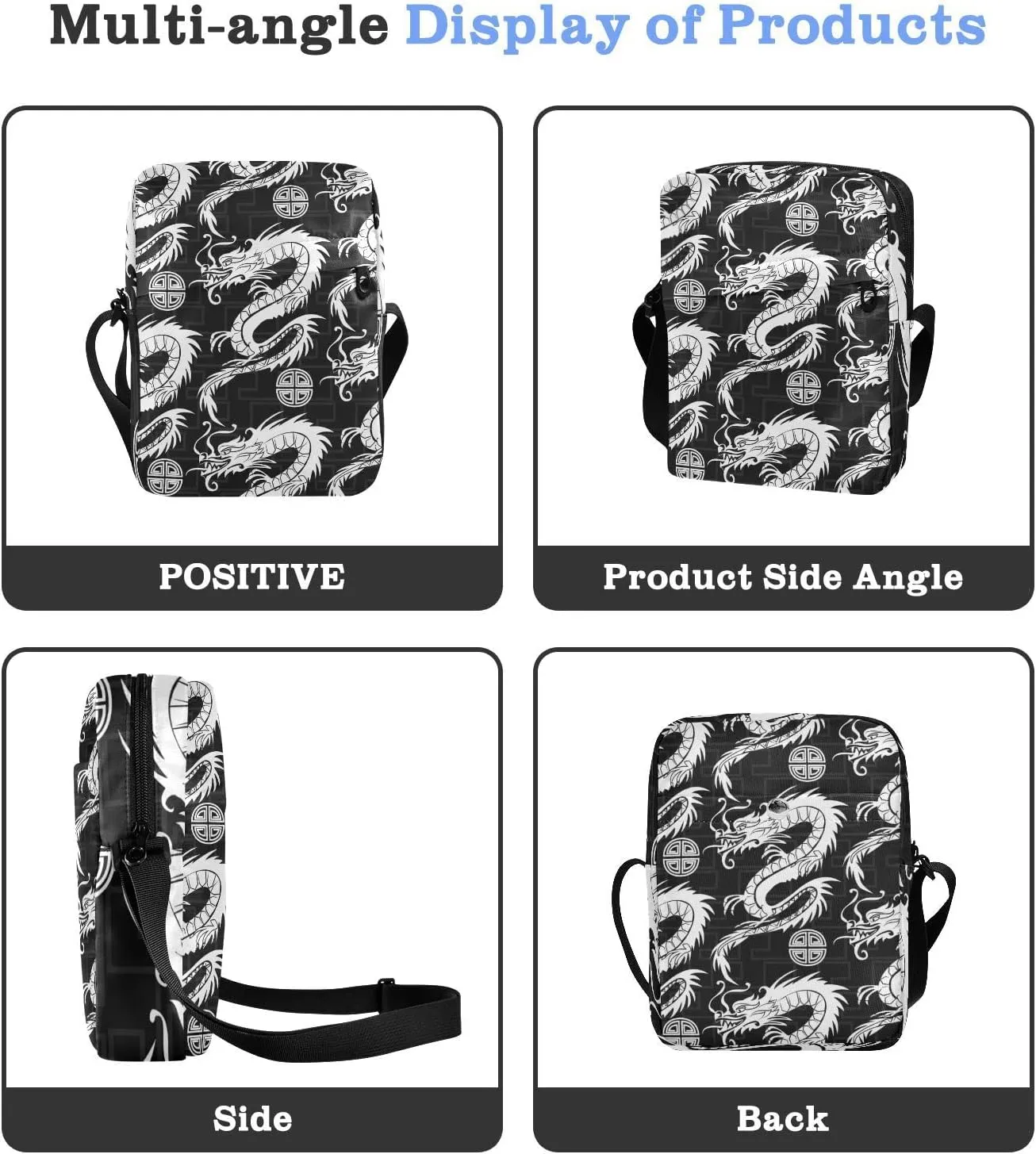 Oyihfvs Messenger Bag, Men's Crossbody Bag, Women's Crossbody Bag with Adjustable Strap