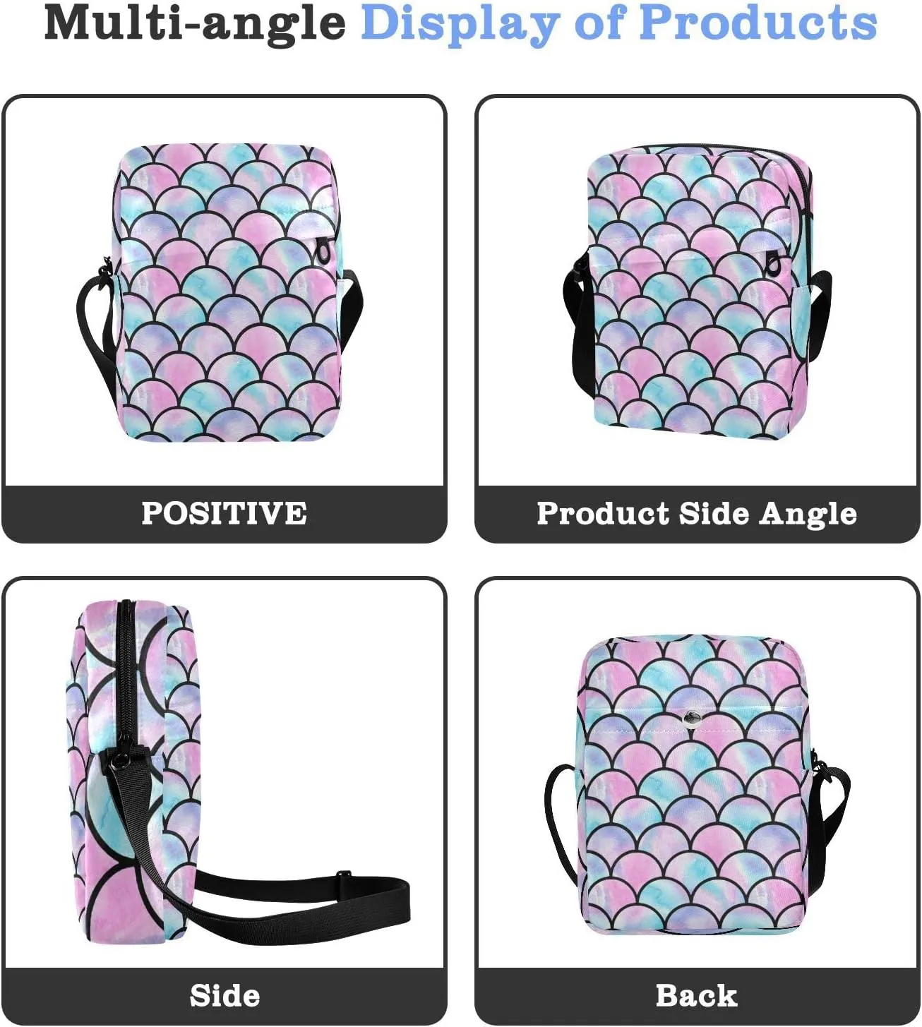 Oyihfvs Messenger Bag, Men's Crossbody Bag, Women's Crossbody Bag with Adjustable Strap