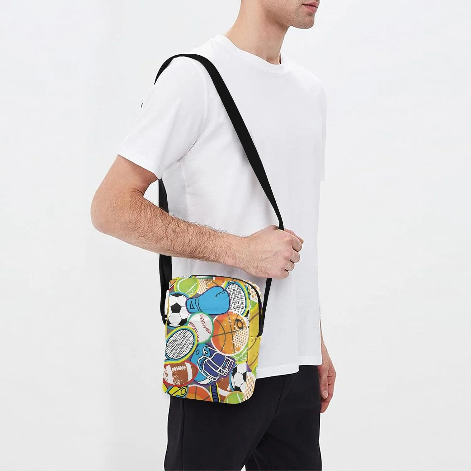 Oyihfvs Messenger Bag, Men's Crossbody Bag, Women's Crossbody Bag with Adjustable Strap