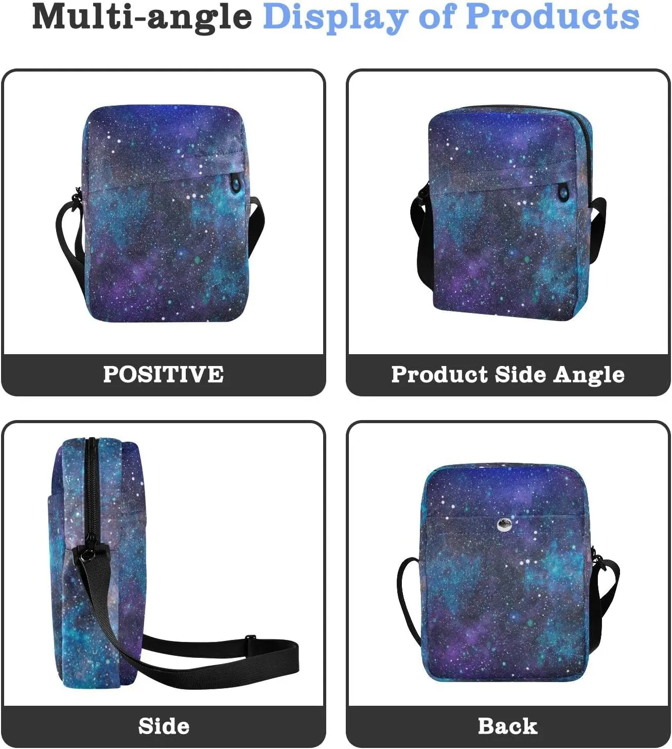Oyihfvs Messenger Bag, Men's Crossbody Bag, Women's Crossbody Bag with Adjustable Strap
