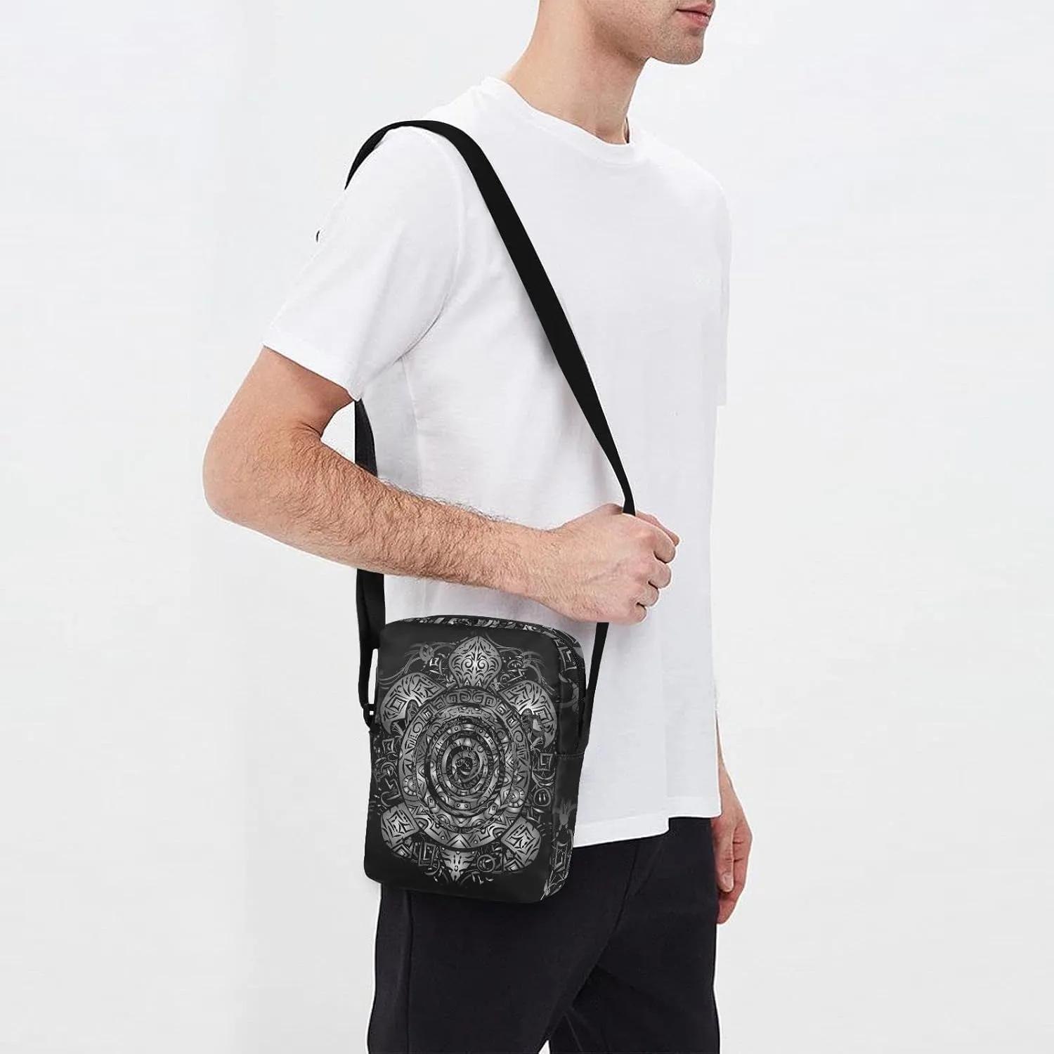Oyihfvs Messenger Bag, Men's Crossbody Bag, Women's Crossbody Bag with Adjustable Strap