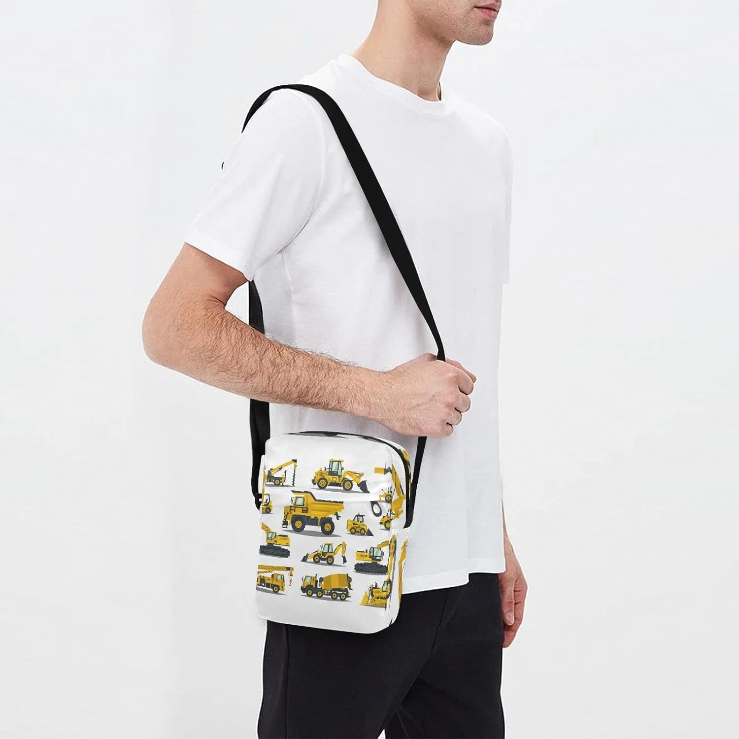 Oyihfvs Messenger Bag, Men's Crossbody Bag, Women's Crossbody Bag with Adjustable Strap