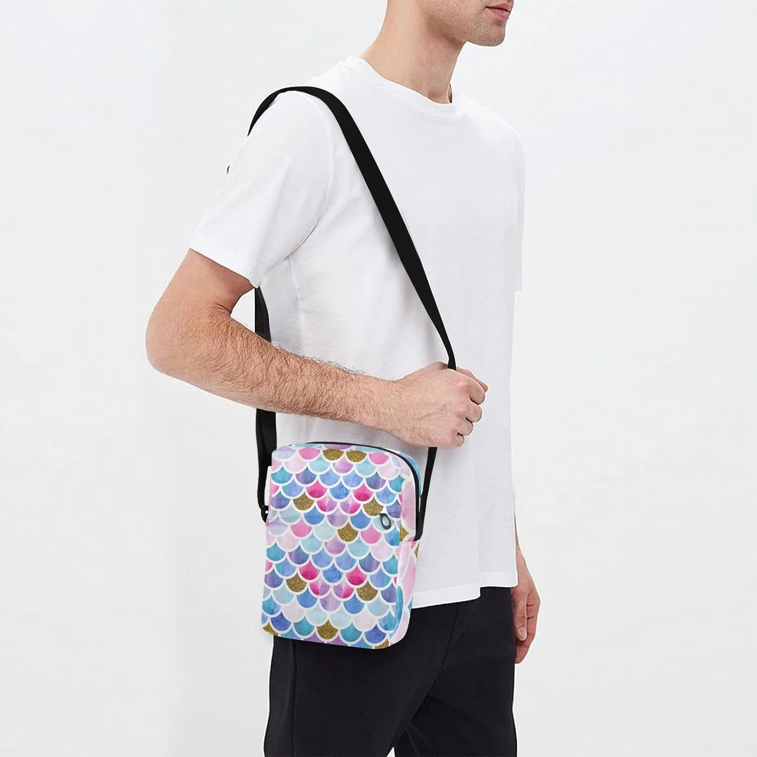 Oyihfvs Messenger Bag, Men's Crossbody Bag, Women's Crossbody Bag with Adjustable Strap