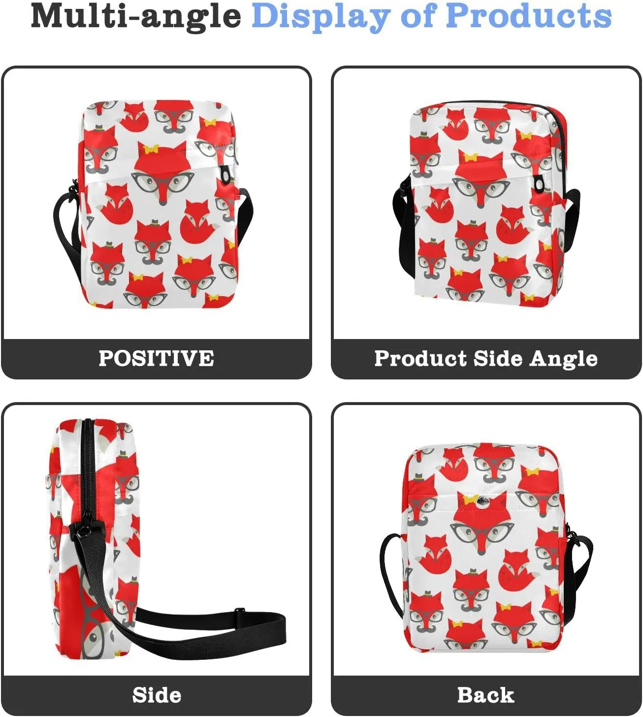 Oyihfvs Messenger Bag, Men's Crossbody Bag, Women's Crossbody Bag with Adjustable Strap