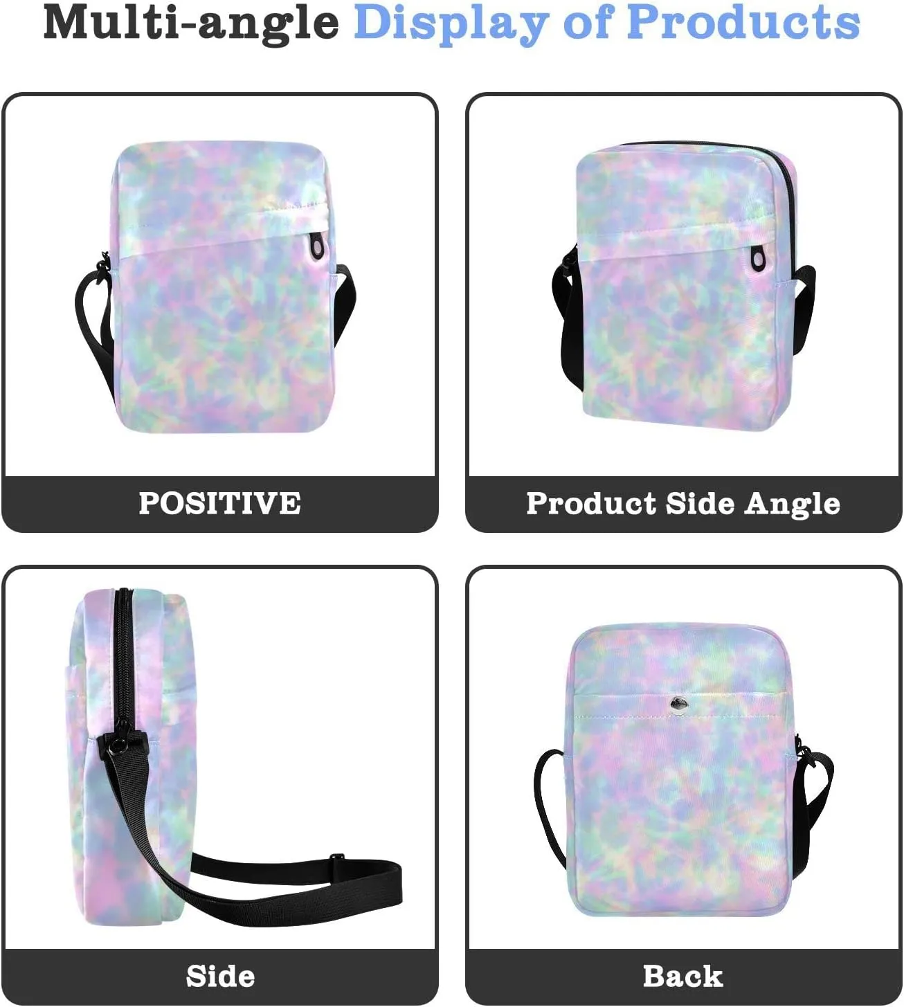 Oyihfvs Messenger Bag, Men's Crossbody Bag, Women's Crossbody Bag with Adjustable Strap