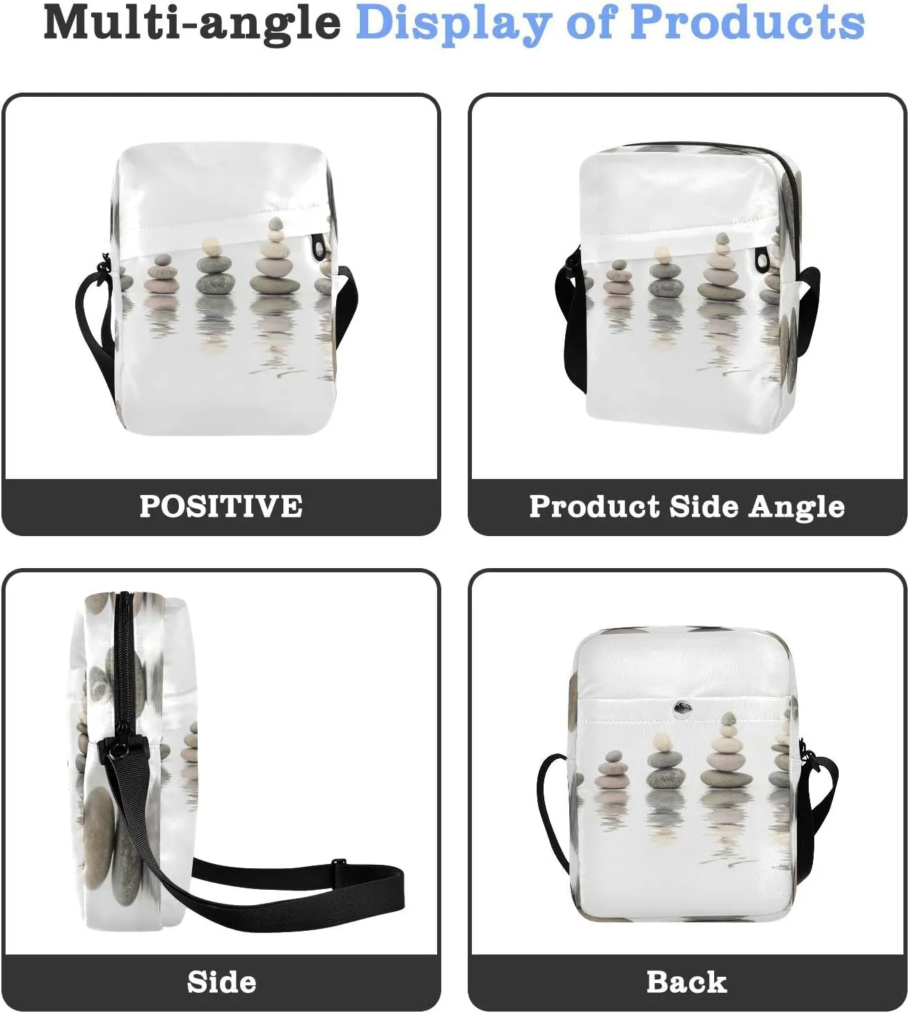 Oyihfvs Messenger Bag, Men's Crossbody Bag, Women's Crossbody Bag with Adjustable Strap