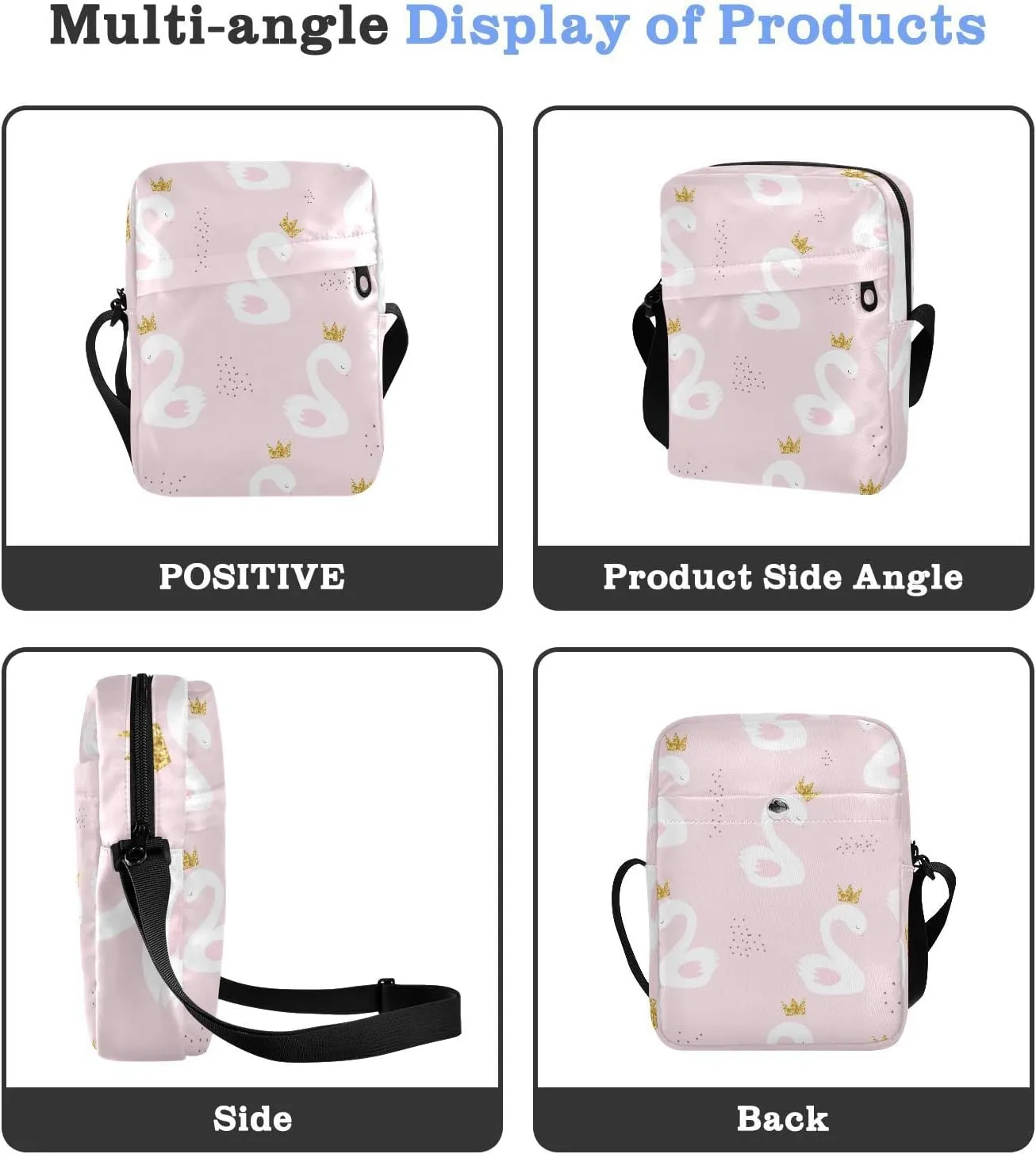 Oyihfvs Messenger Bag, Men's Crossbody Bag, Women's Crossbody Bag with Adjustable Strap