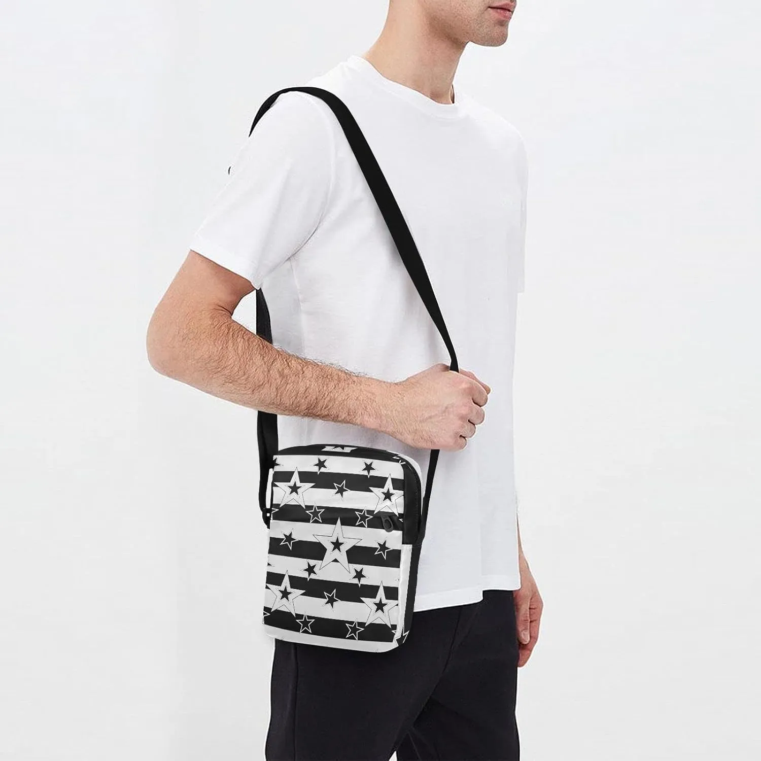 Oyihfvs Messenger Bag, Men's Crossbody Bag, Women's Crossbody Bag with Adjustable Strap