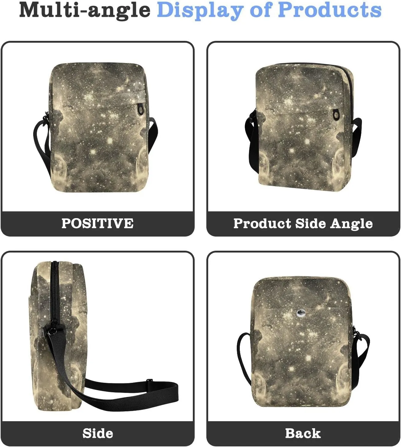 Oyihfvs Messenger Bag, Men's Crossbody Bag, Women's Crossbody Bag with Adjustable Strap
