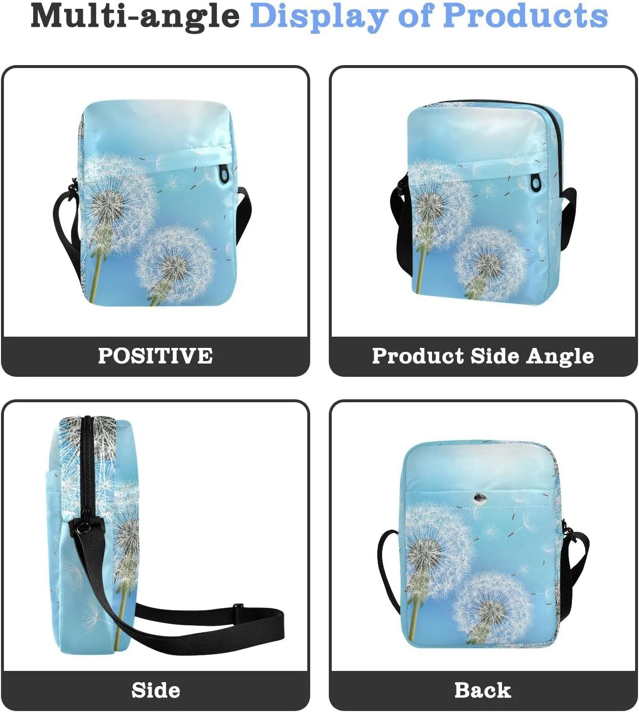 Oyihfvs Messenger Bag, Men's Crossbody Bag, Women's Crossbody Bag with Adjustable Strap