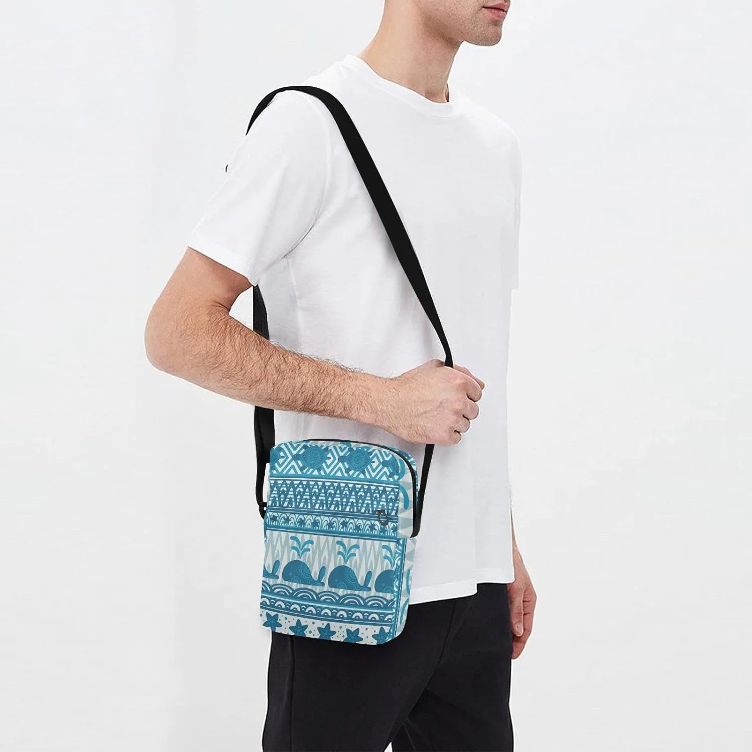 Oyihfvs Messenger Bag, Men's Crossbody Bag, Women's Crossbody Bag with Adjustable Strap