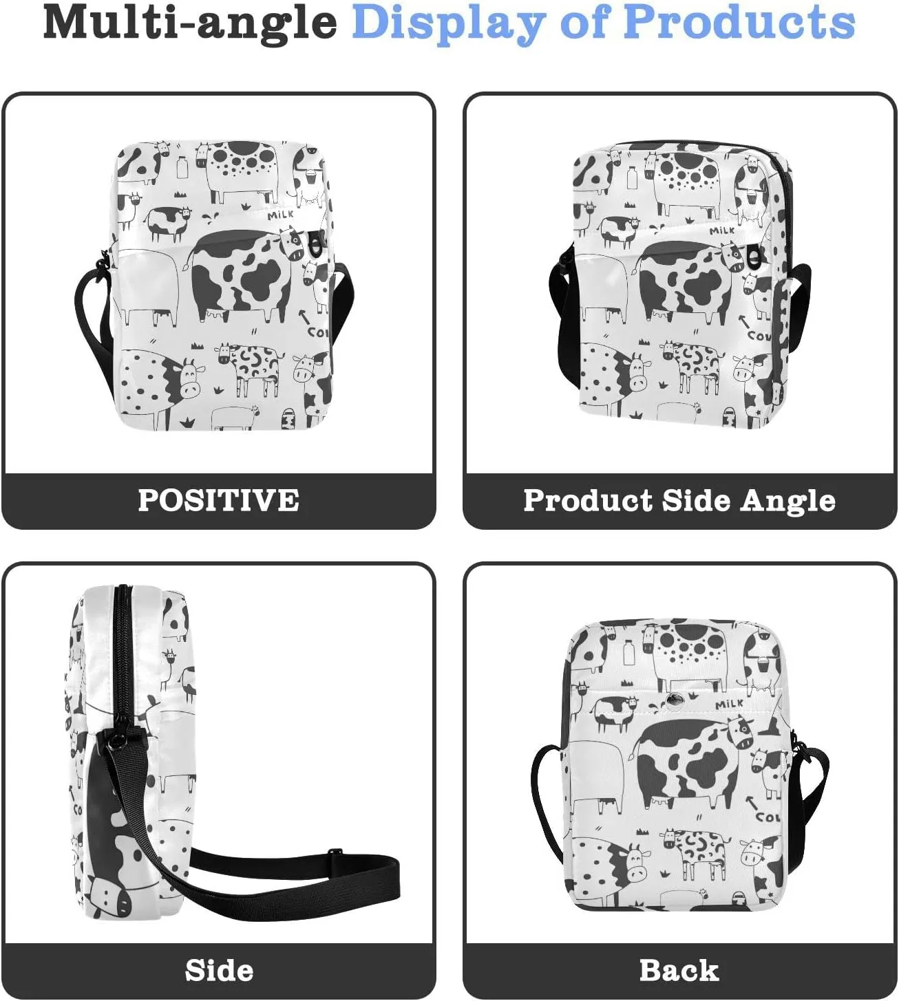 Oyihfvs Messenger Bag, Men's Crossbody Bag, Women's Crossbody Bag with Adjustable Strap