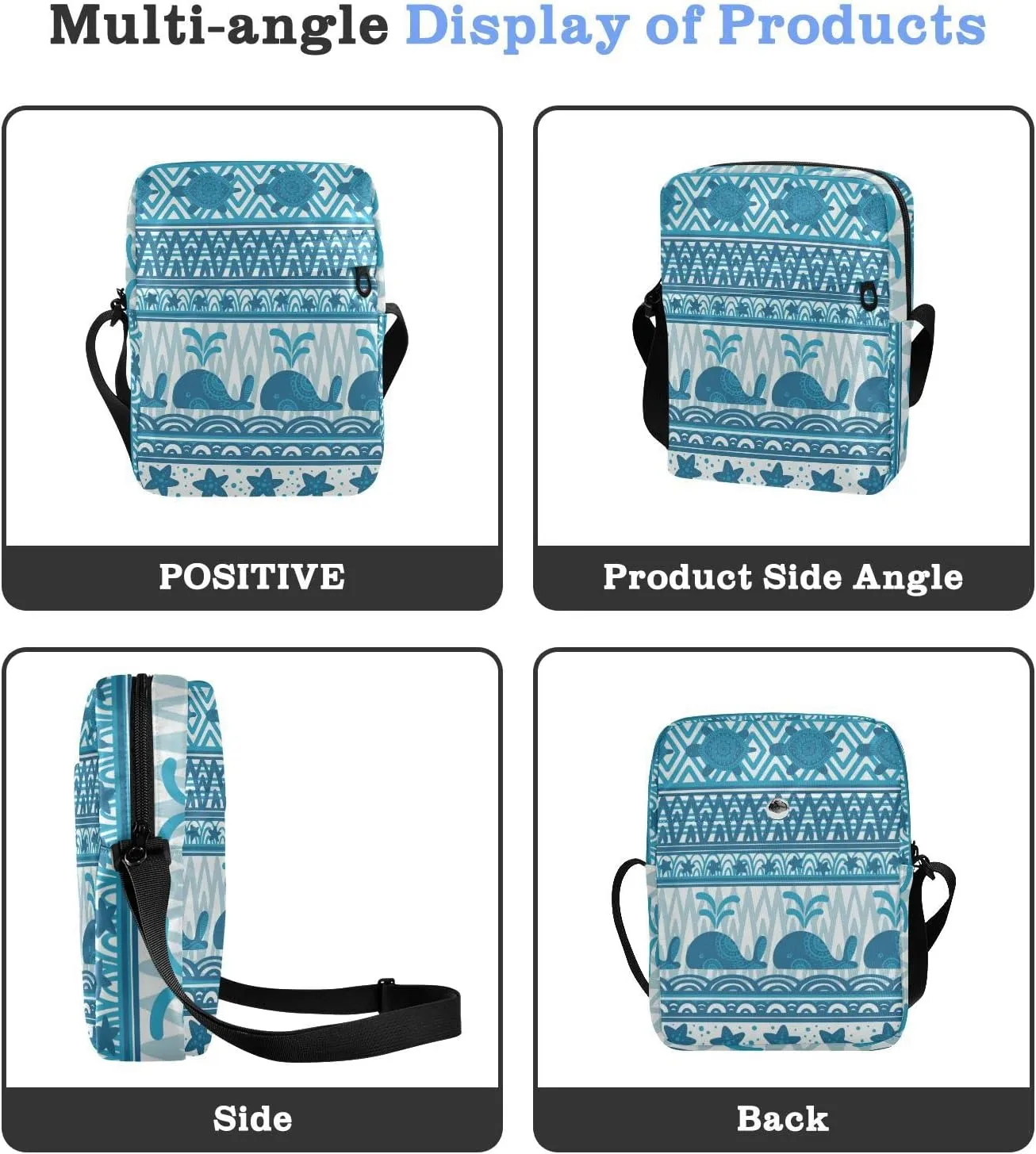 Oyihfvs Messenger Bag, Men's Crossbody Bag, Women's Crossbody Bag with Adjustable Strap