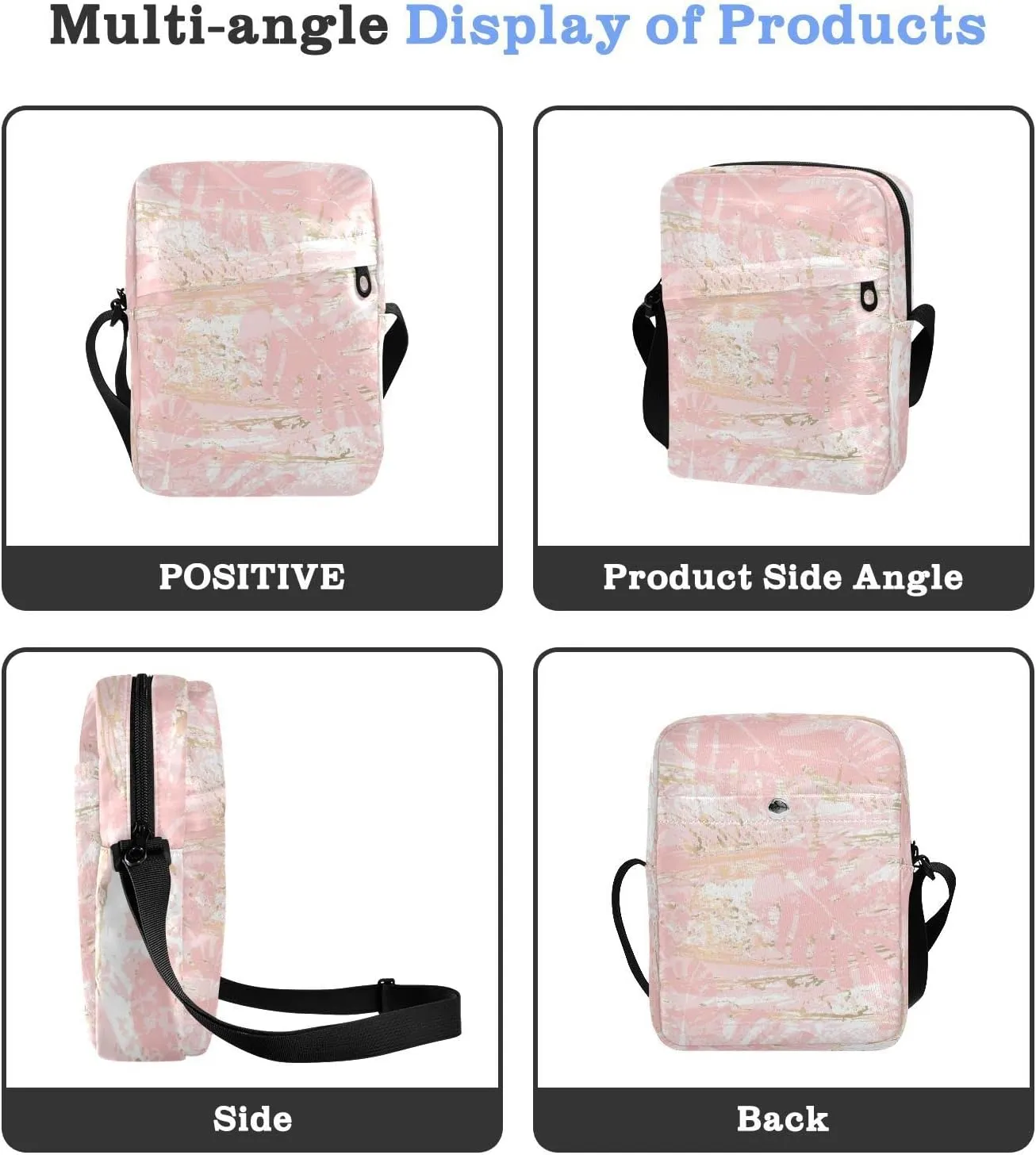 Oyihfvs Messenger Bag, Men's Crossbody Bag, Women's Crossbody Bag with Adjustable Strap