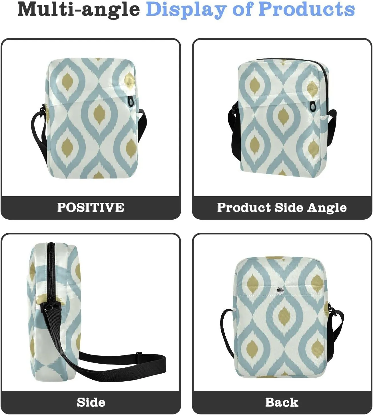 Oyihfvs Messenger Bag, Men's Crossbody Bag, Women's Crossbody Bag with Adjustable Strap